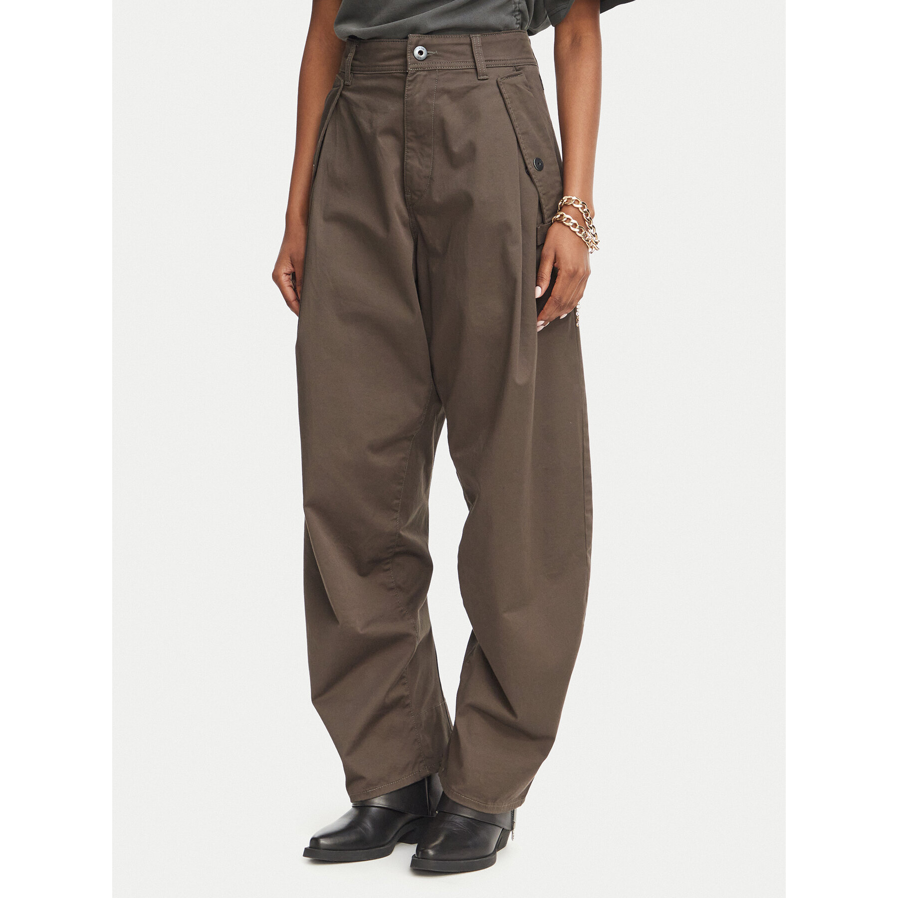 G-STAR Hlače Jett 3D D29942-5126 Kaki Regular Fit