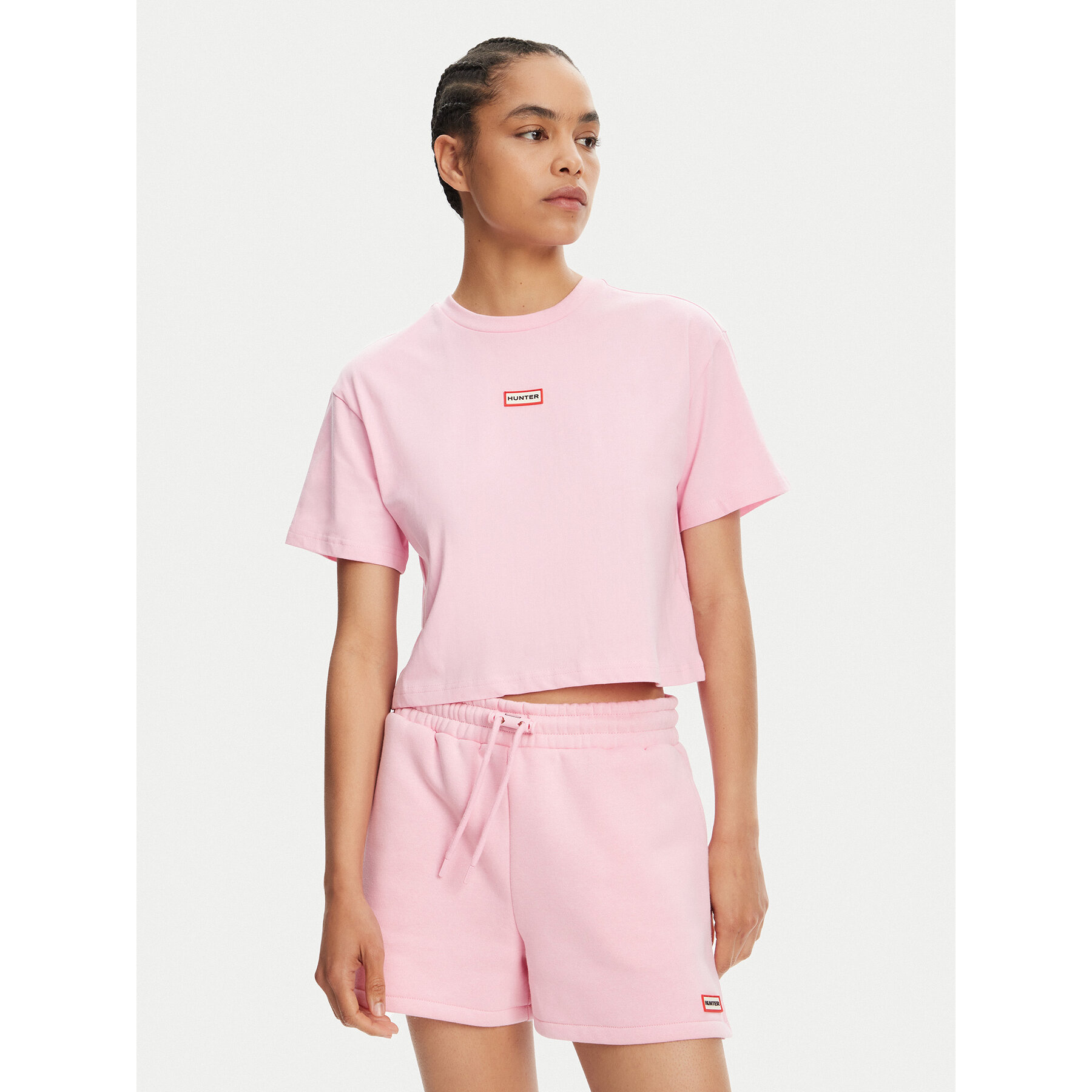 Hunter Póló Abby HARW0059251 Rózsaszín Boxy Fit