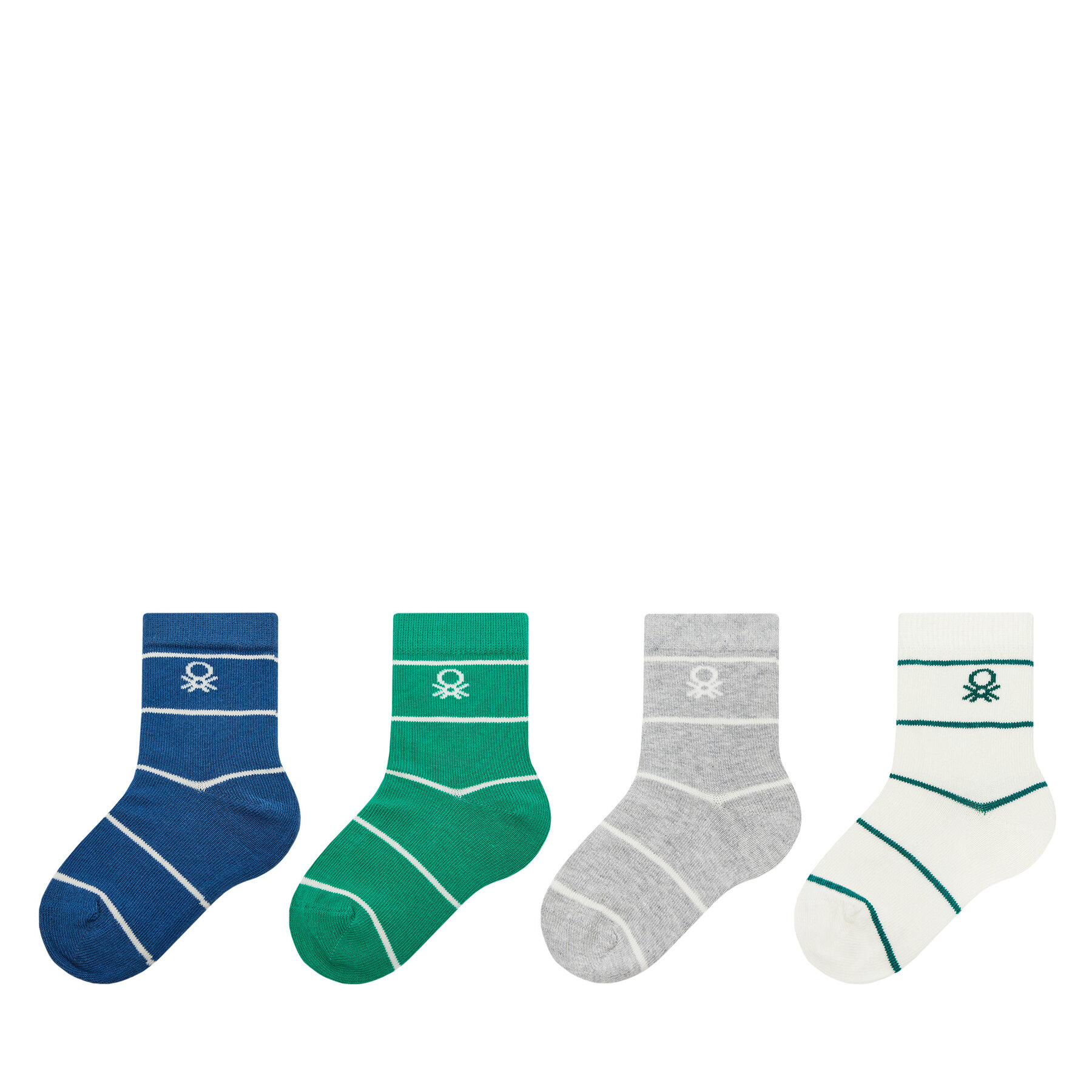 Lot de 4 paires de chaussettes hautes enfant United Colors Of Benetton 6AO30703P Multicolore