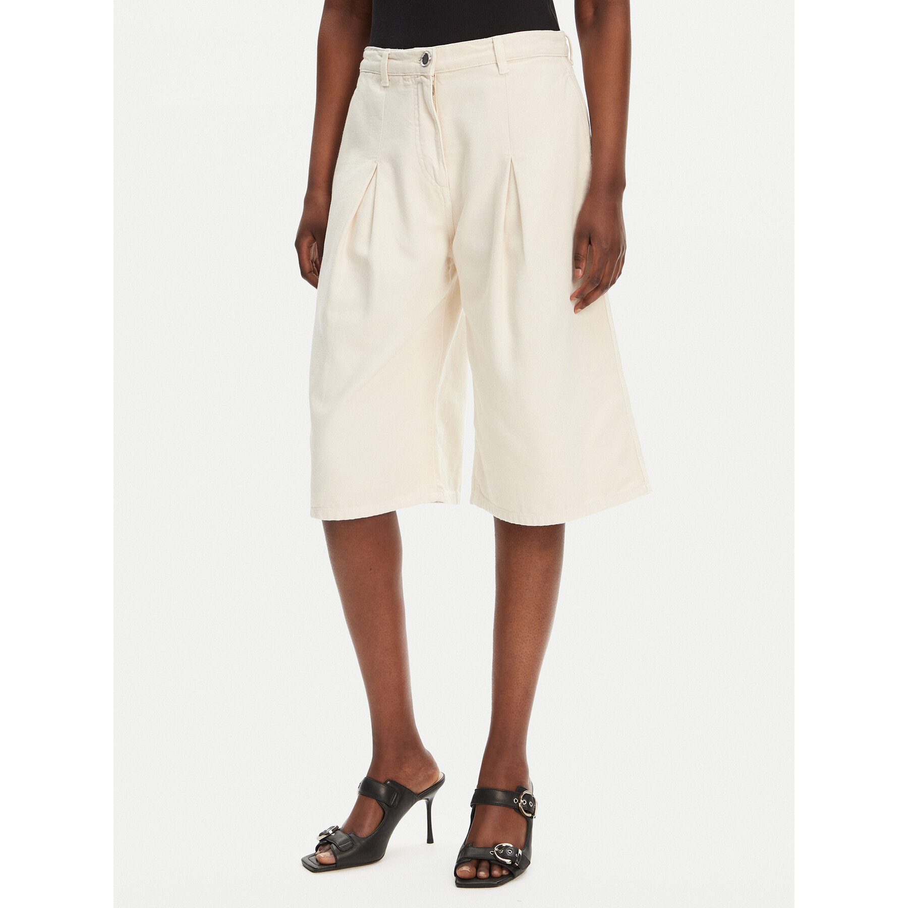 PINKO Bermudahose Pascal 105245 A2M8 Beige Relaxed Fit