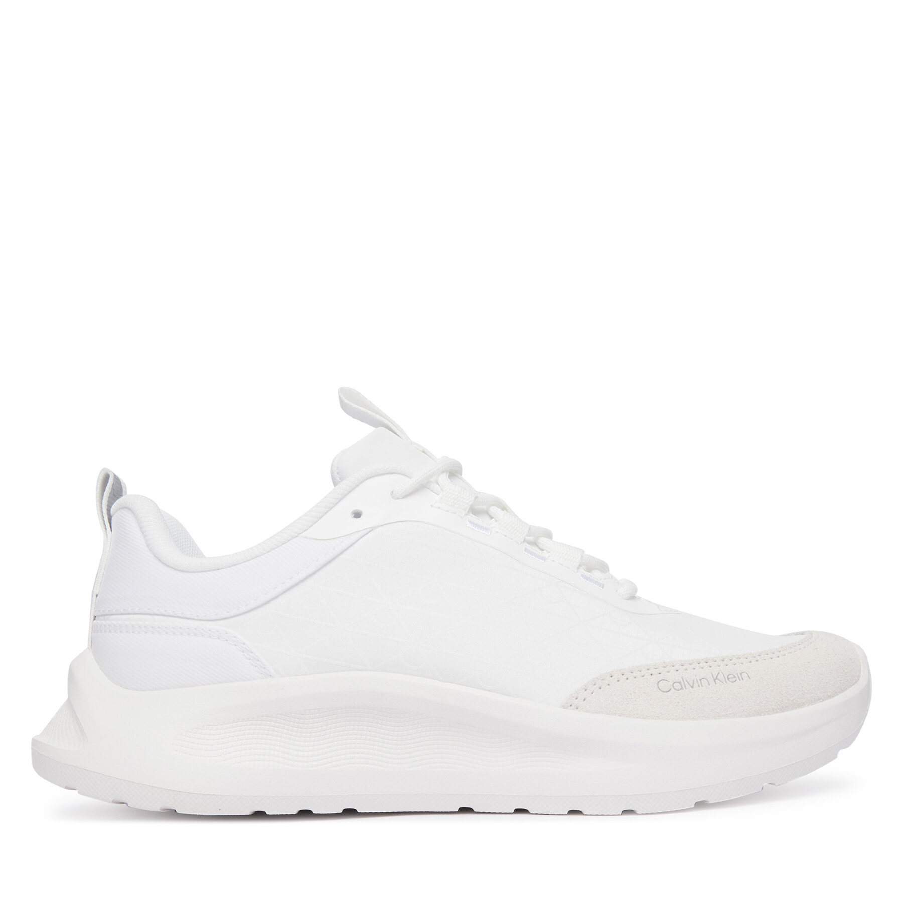 Сникърси Calvin Klein Light Eva Runn Laceup Aop HW0HW03292 Бял