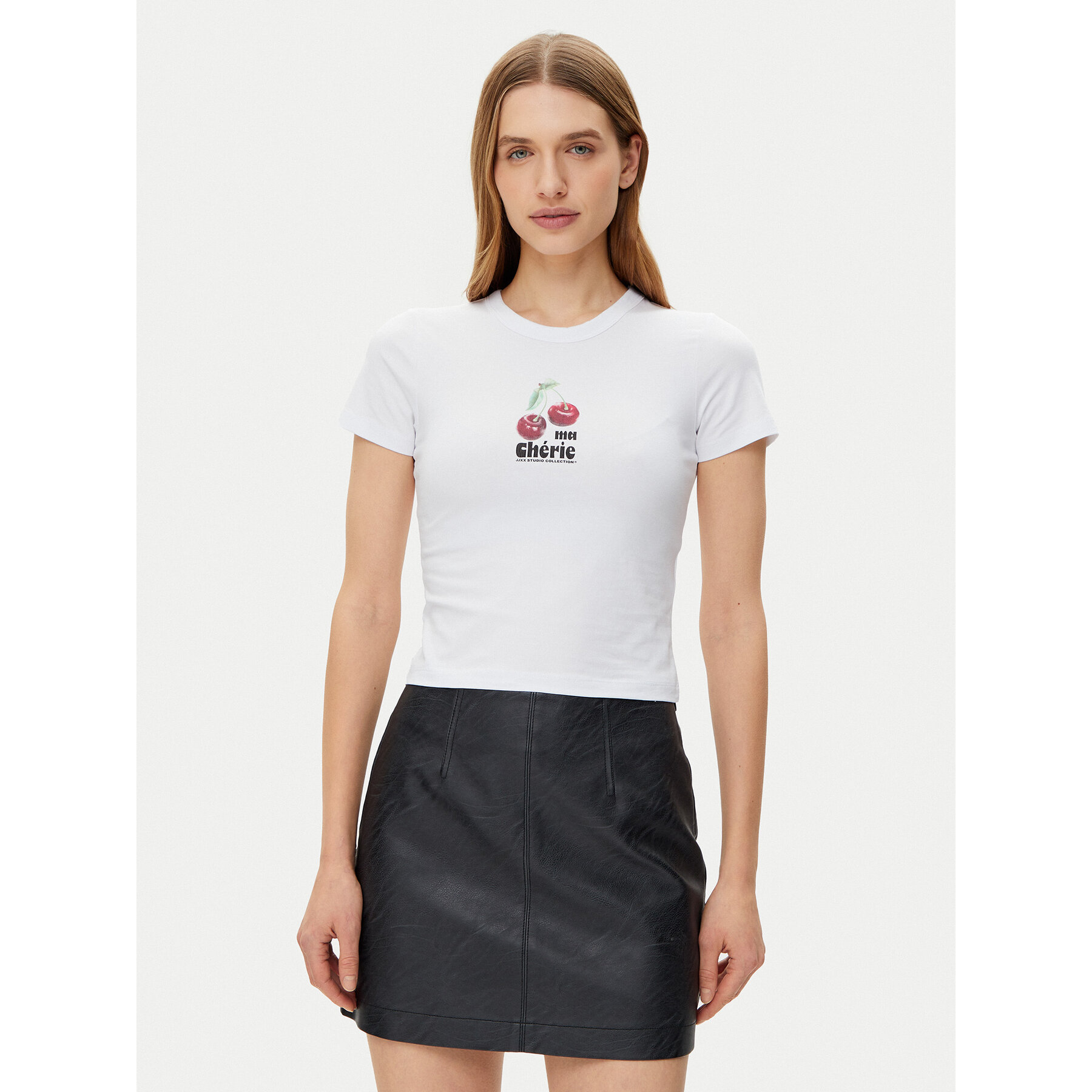 JJXX Póló Gigi 12277657 Fehér Stretch Fit