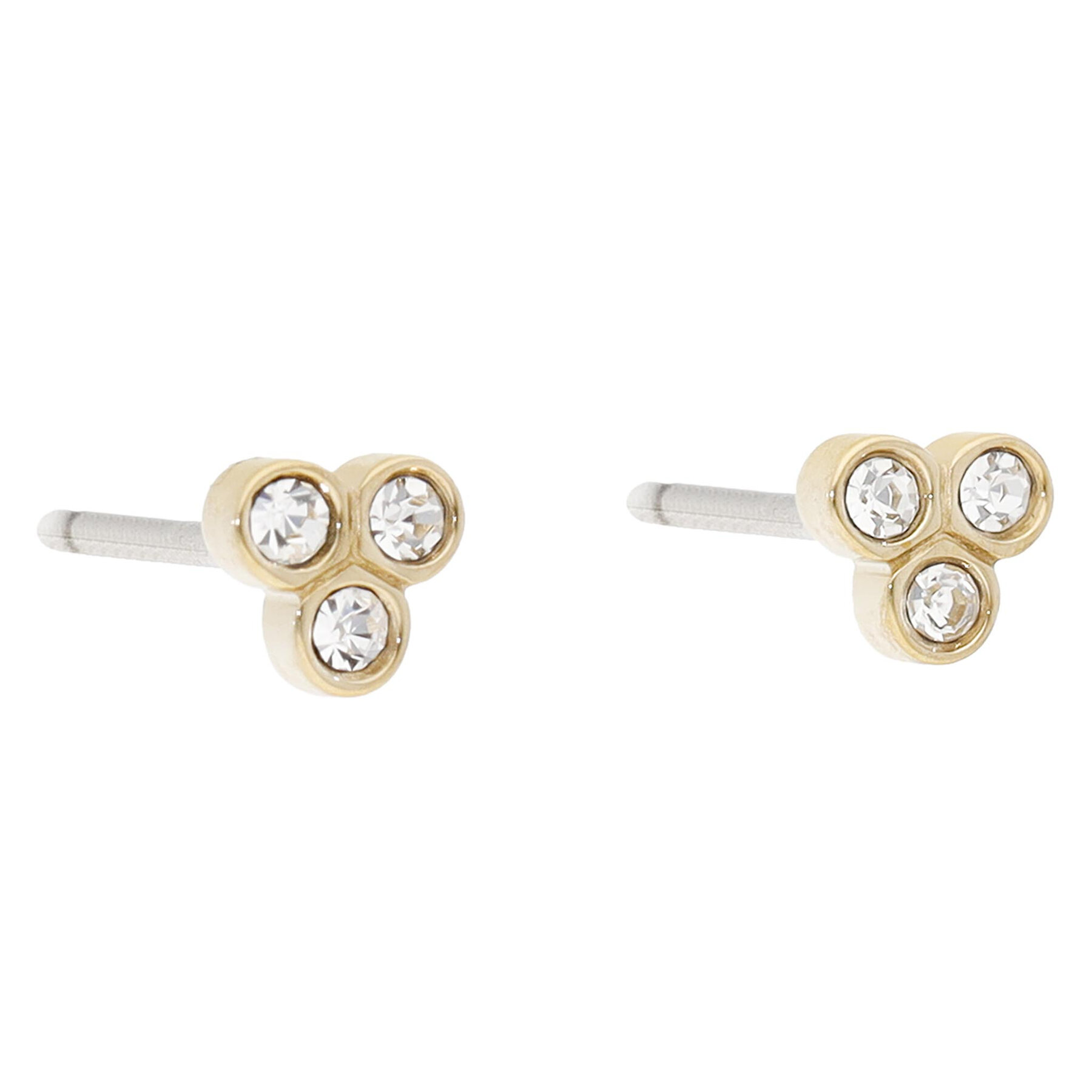 Fossil Σκουλαρίκια Fossil Trio Glitz JF04110710 Χρυσό