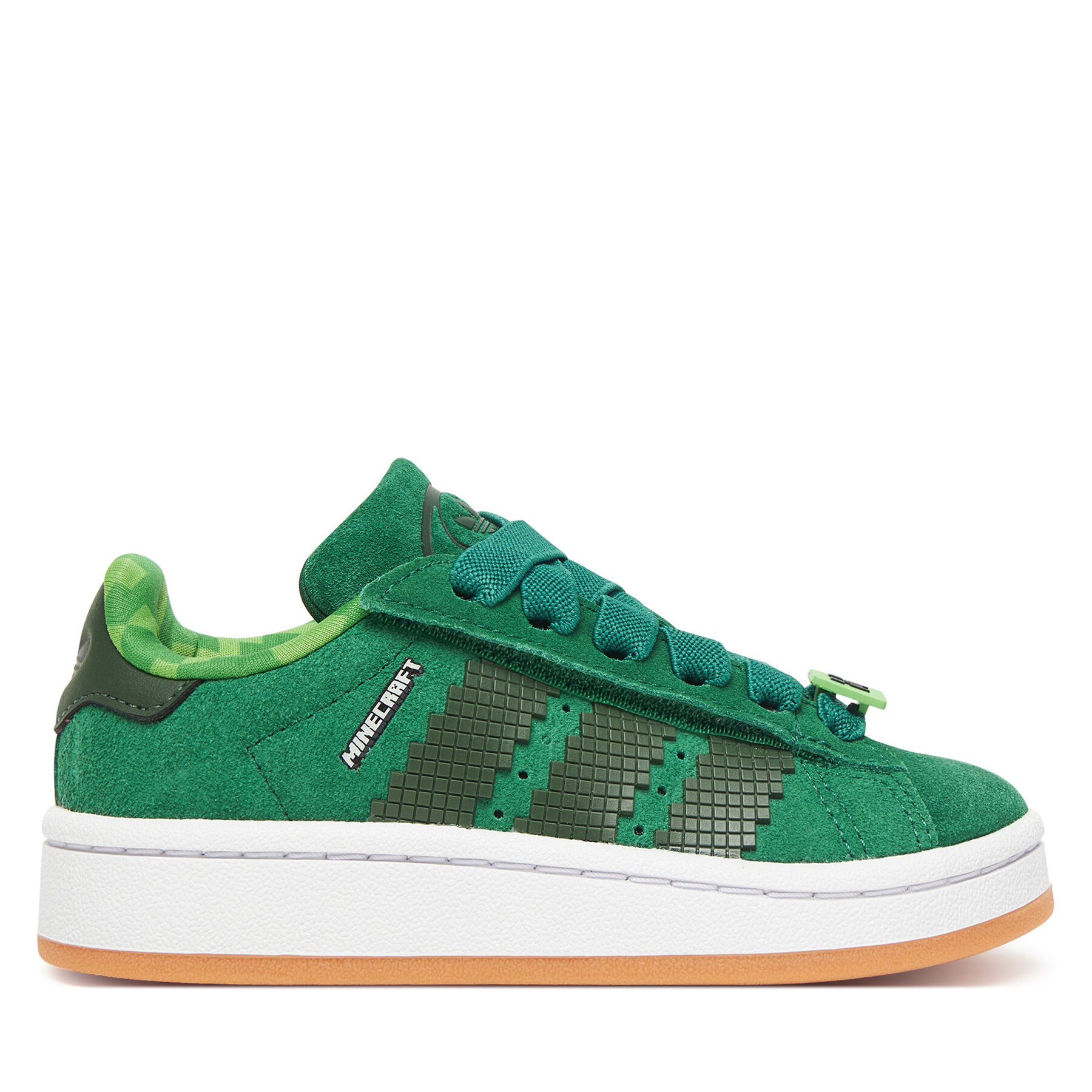Sneakersy adidas Campus 00S Comfort Closure Elastic Lace X Minecraft JS3788 Zelená