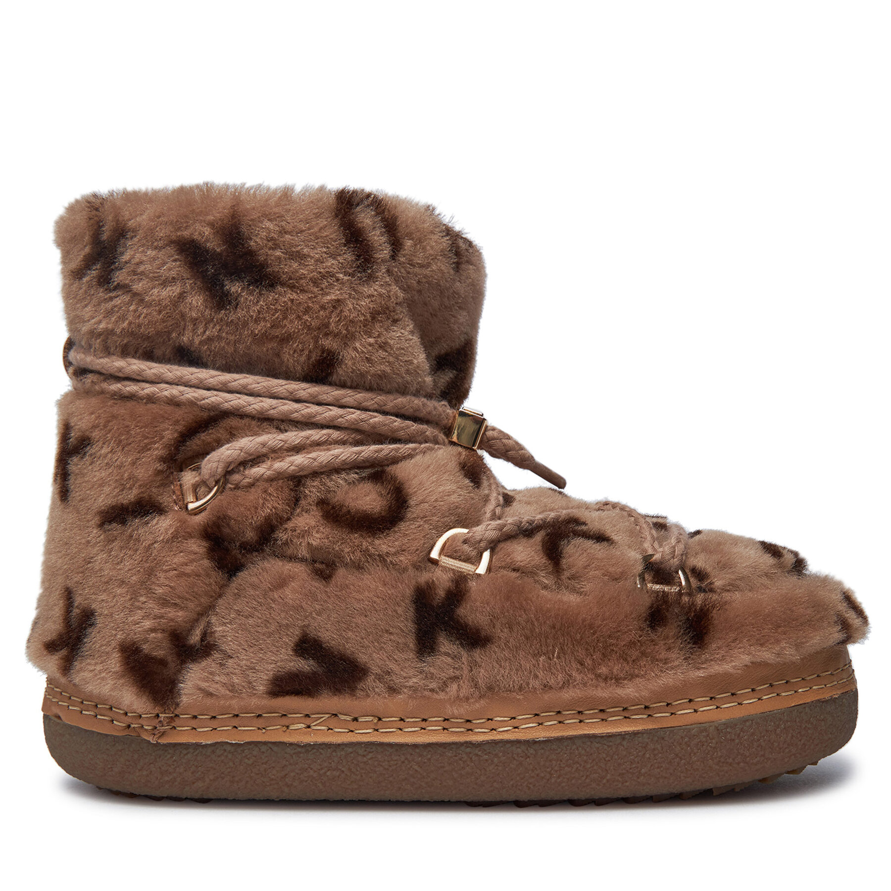 Stivali da neve Inuikii Classic Print 75101-056 Marrone