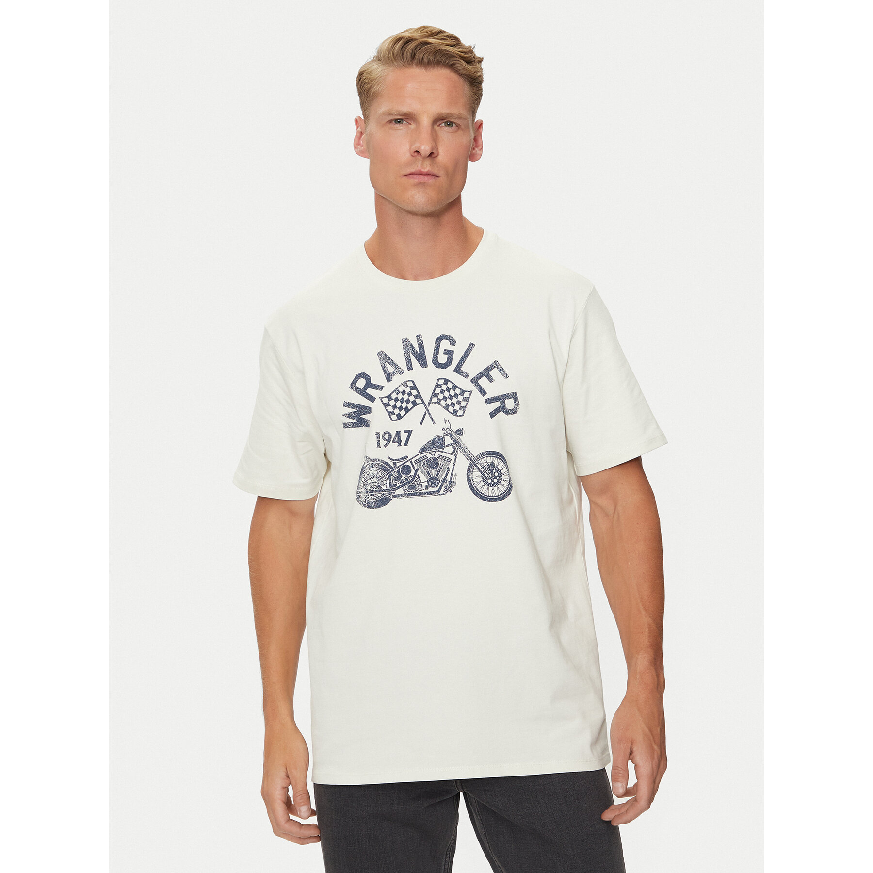 Wrangler T-shirt Americana 112357379 Bianco Regular Fit