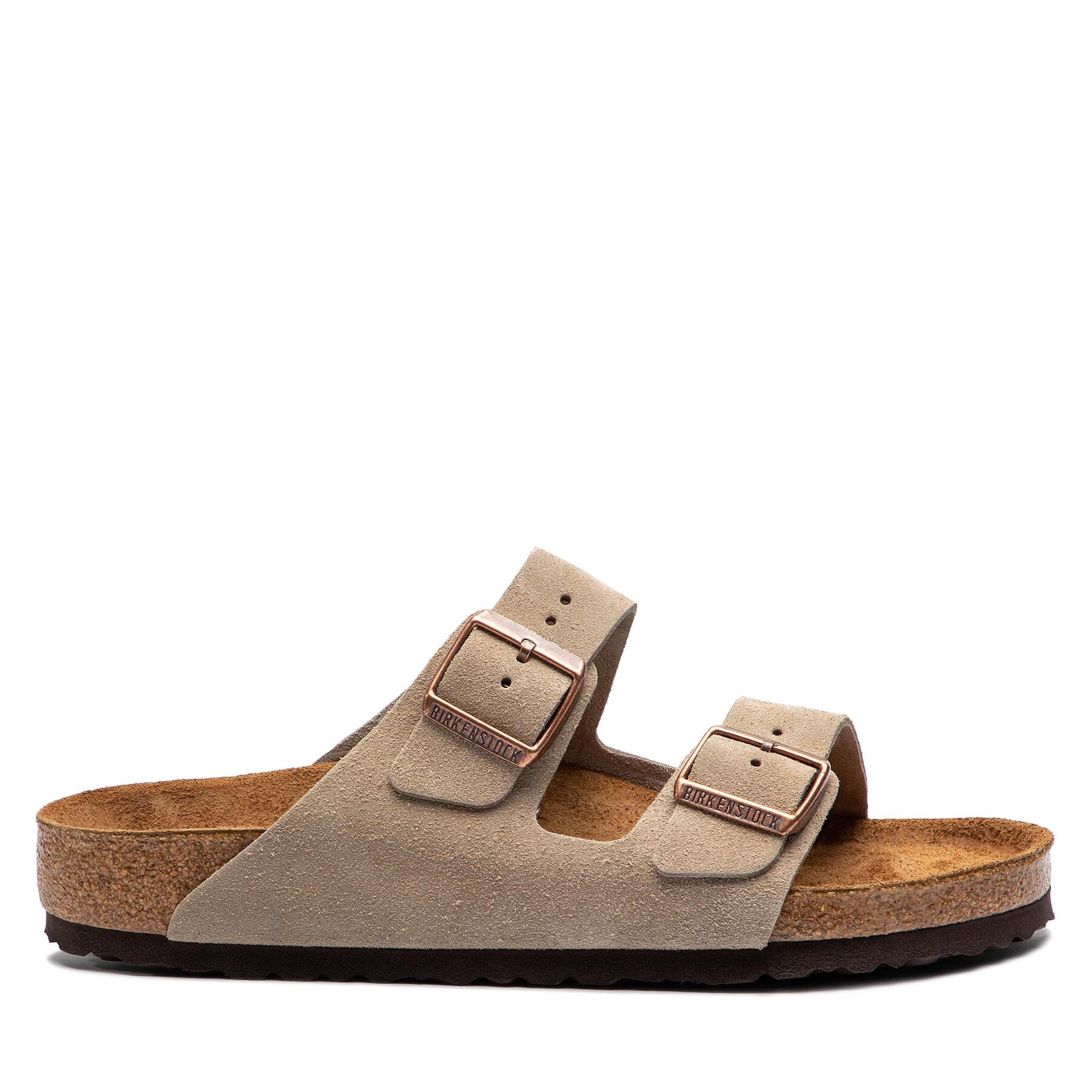 Męskie Klapki Birkenstock, Rozmiar 40 Szary Arizona Bs 0951301