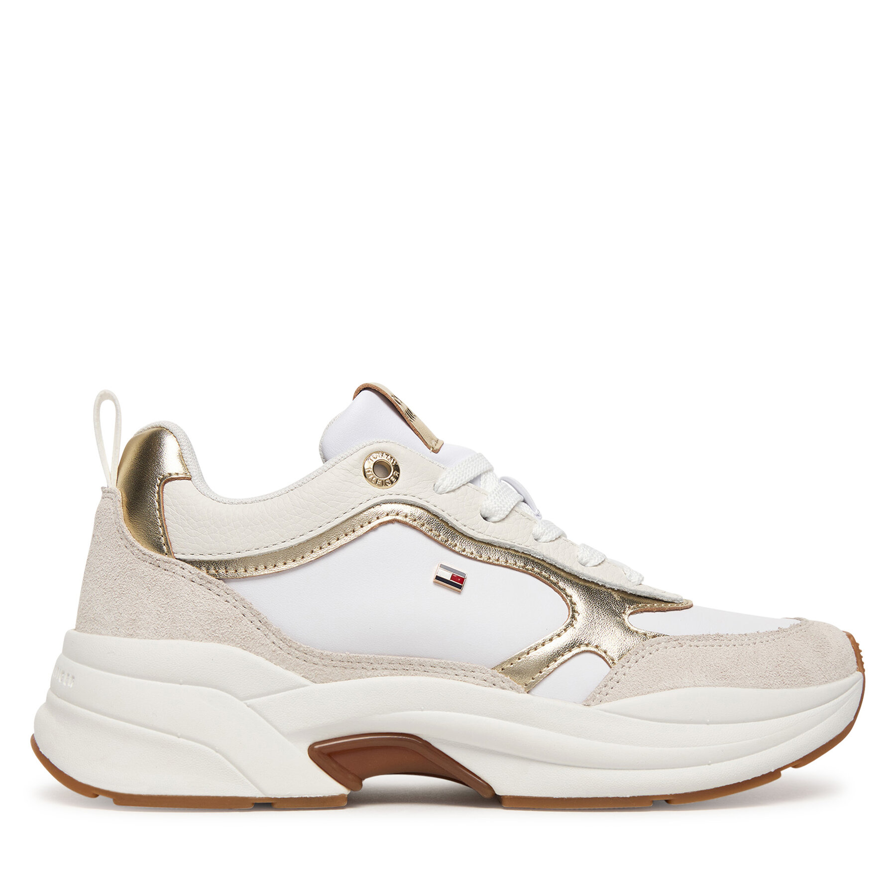 Tenisice Tommy Hilfiger Th Chunky Runner Metallic FW0FW09204 Écru