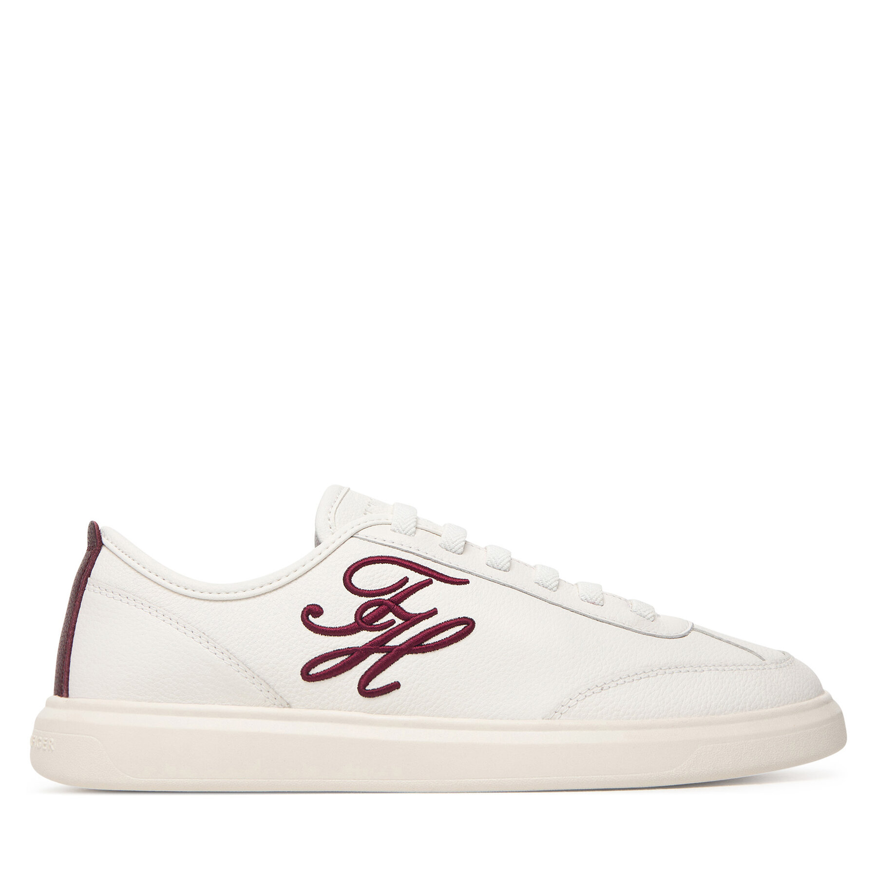 Сникърси Tommy Hilfiger Th Icon Court Script Premium FW0FW09604 Кремав
