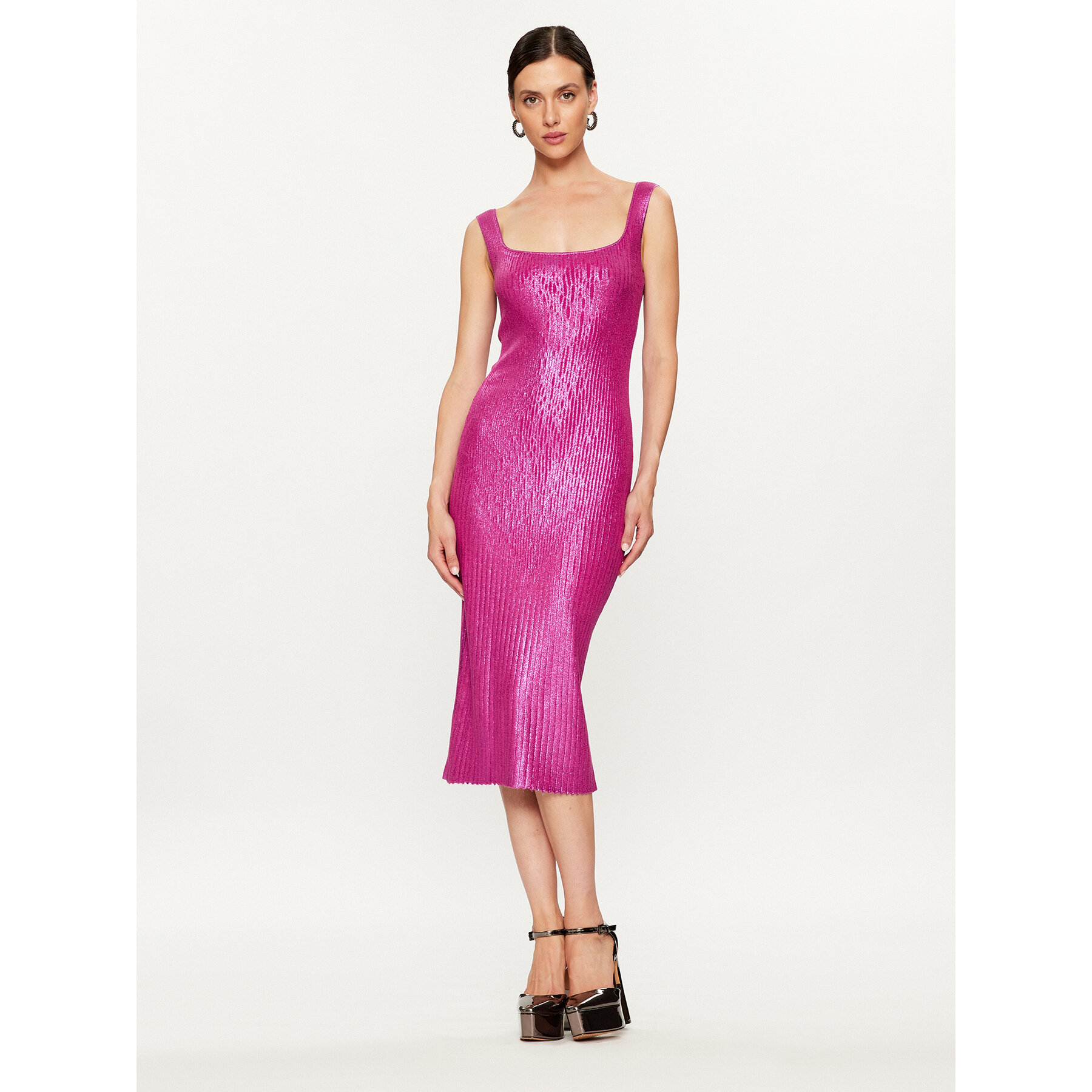 Pinko Strickkleid Costina 102211 A1BF Rosa Slim Fit