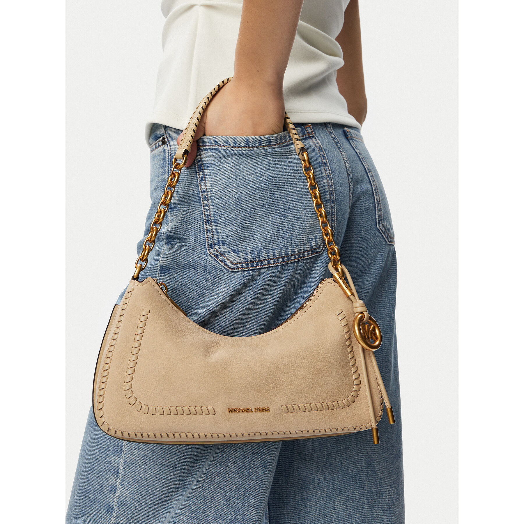 Geantă MICHAEL Michael Kors 32T6AY5W6Y Bej