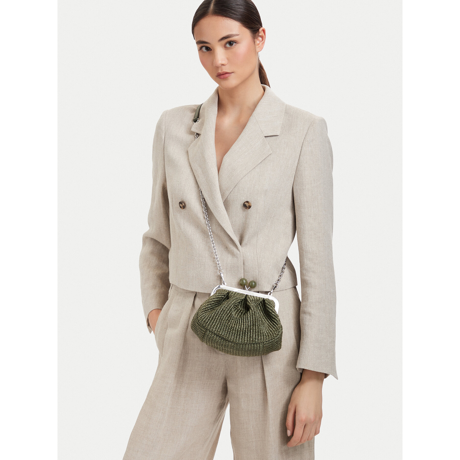 Geantă Weekend Max Mara Pasticcino 2615511115650 Verde