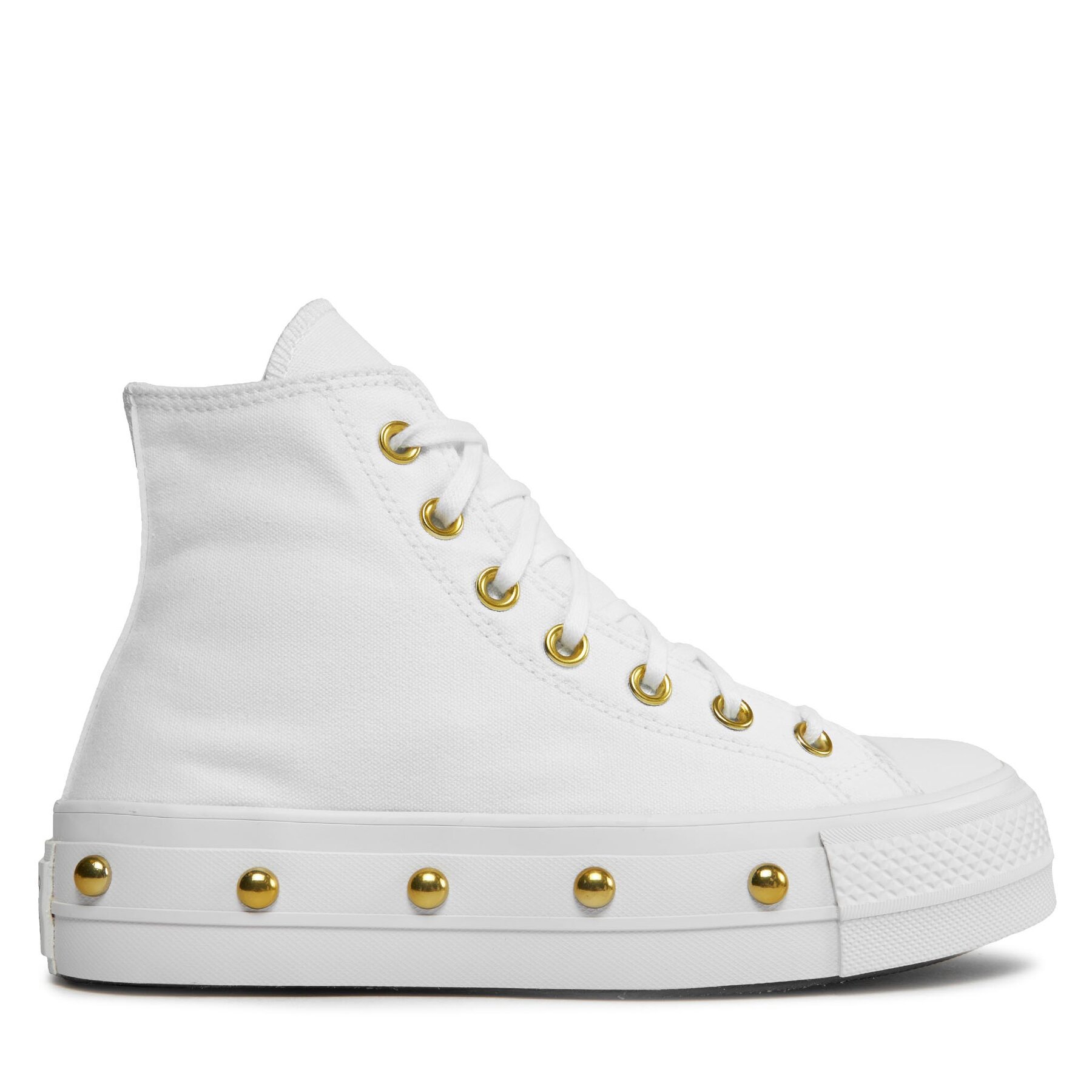 Plátenky Converse Chuck Taylor All Star Lift Platform Star Studded A06787C Biela