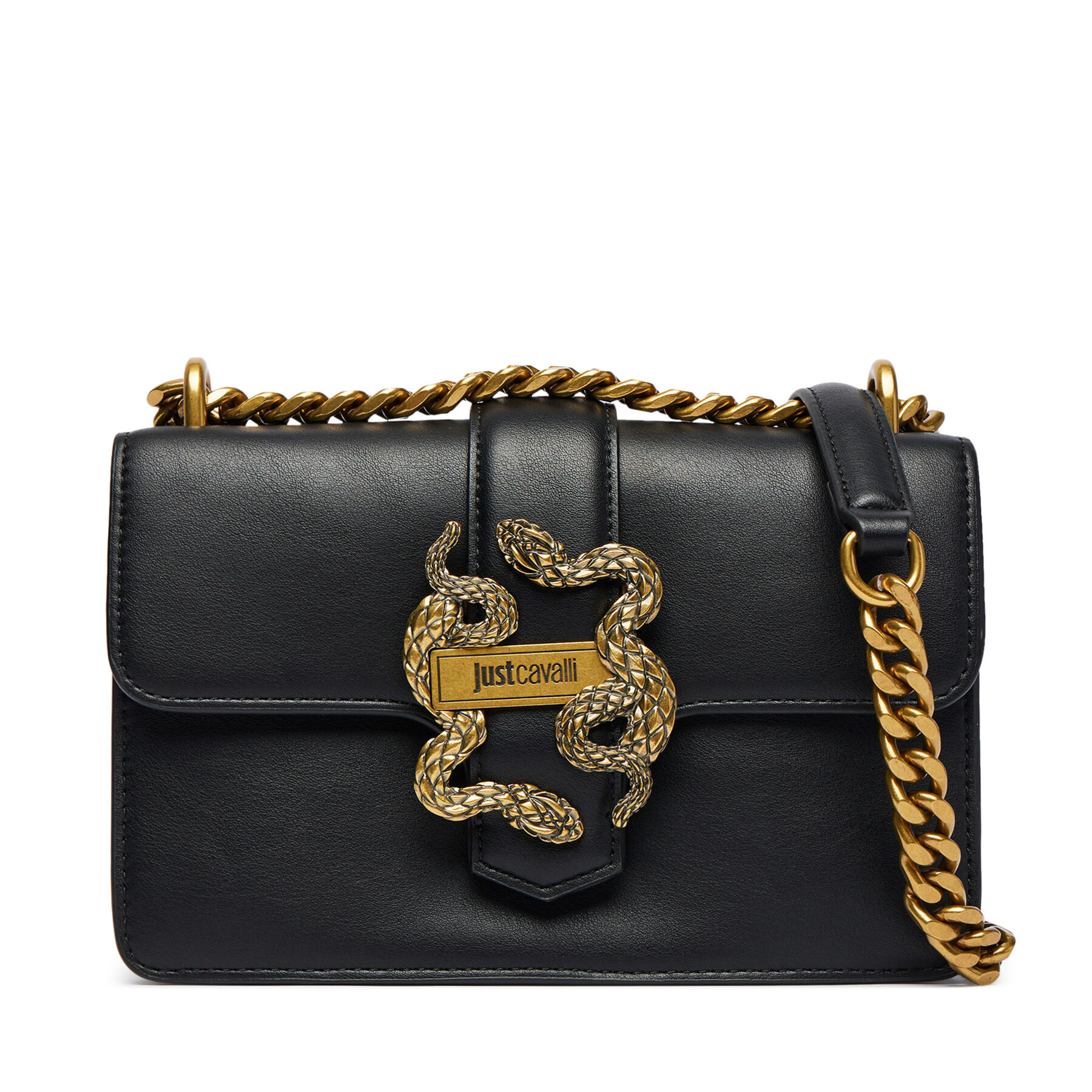 Geantă Just Cavalli Iconic Snakes 81RA4BAF ZSA89 Negru