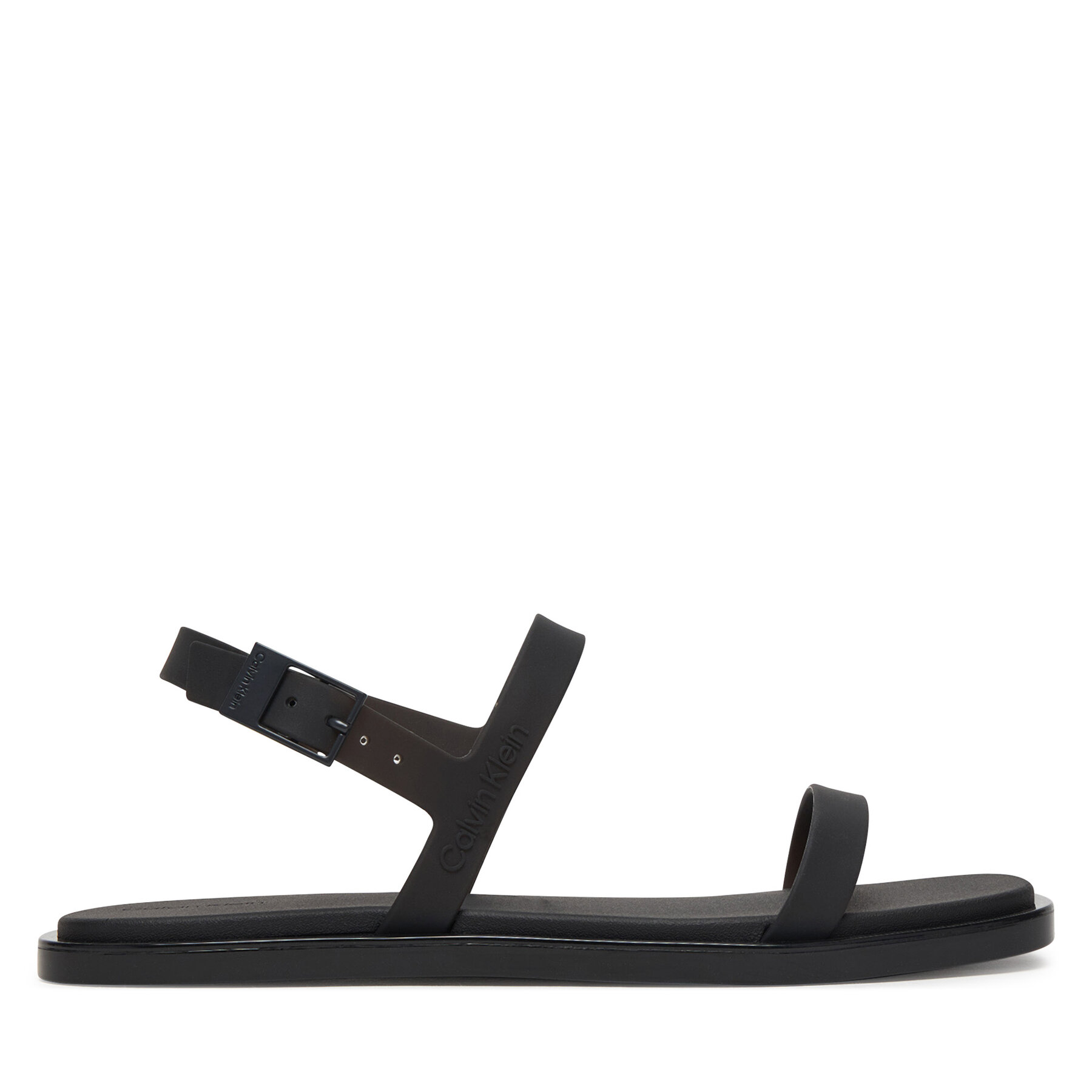 Sandále Calvin Klein Jelly Sandal Sling Mat Tran Tpu HW0HW02969 Čierna