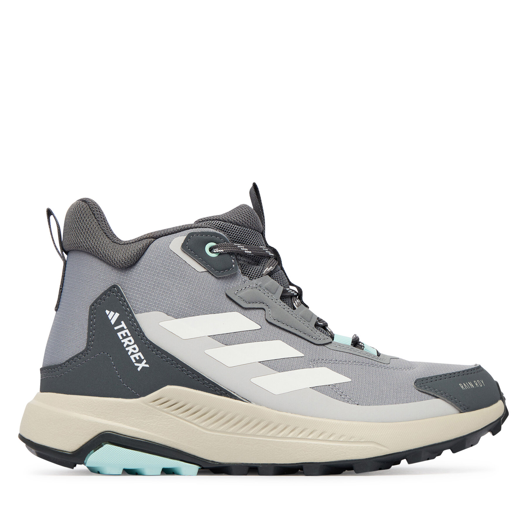 Trekingová obuv adidas Terrex Anylander Mid Rain.Rdy Hiking Shoes JR6600 Sivá