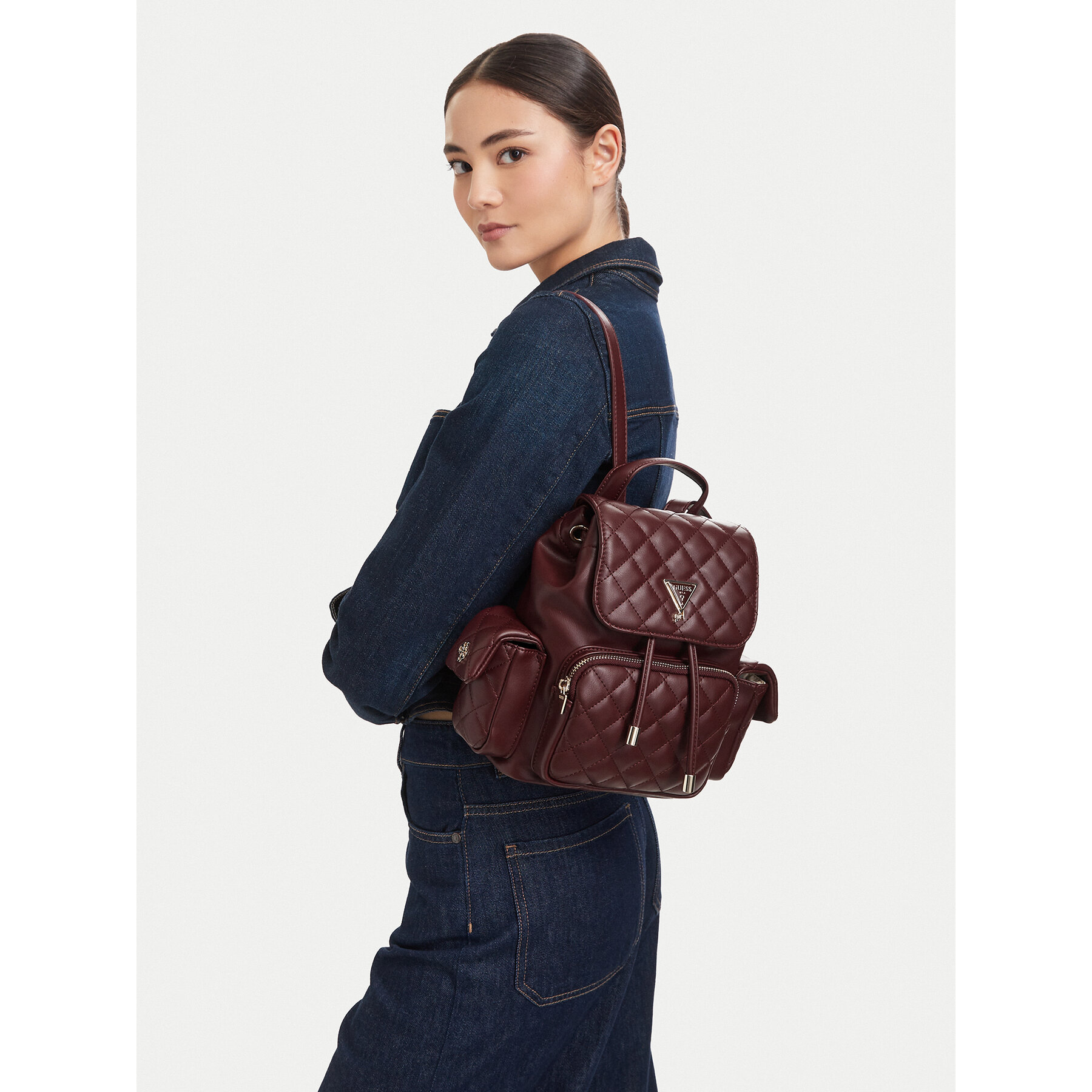 Ruksak Guess J6YZ05 W2510 Bordová