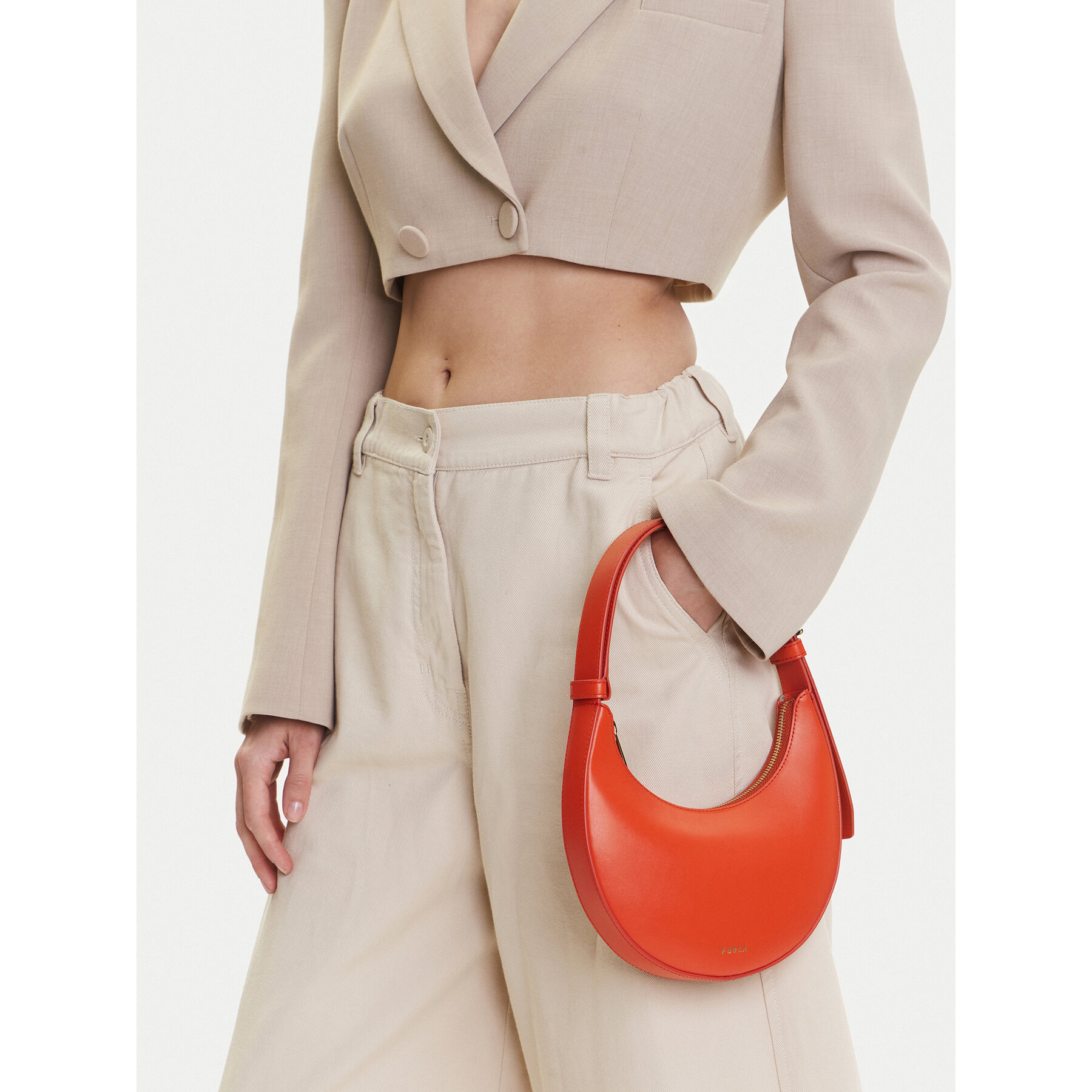 Geantă Furla Delizia Mini WE00649 AX0733 CN KP000 Portocaliu