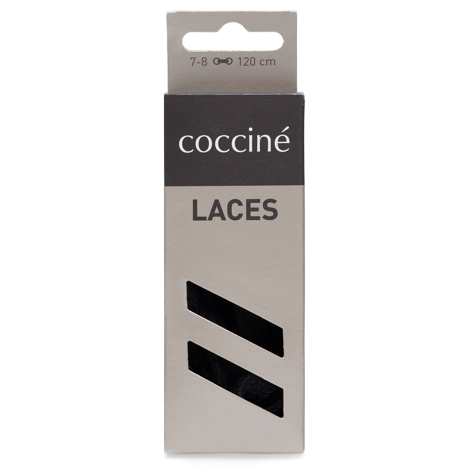 Coccine Κορδόνια παπουτσιών Coccine SZNUROWADŁA 120 cm P7 BAWEŁNIANE v.AZ Μαύρο