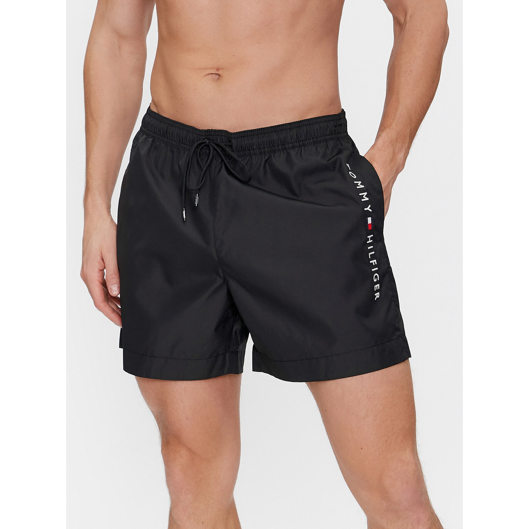 Tommy Hilfiger Badeshorts UM0UM03258 Schwarz Regular Fit