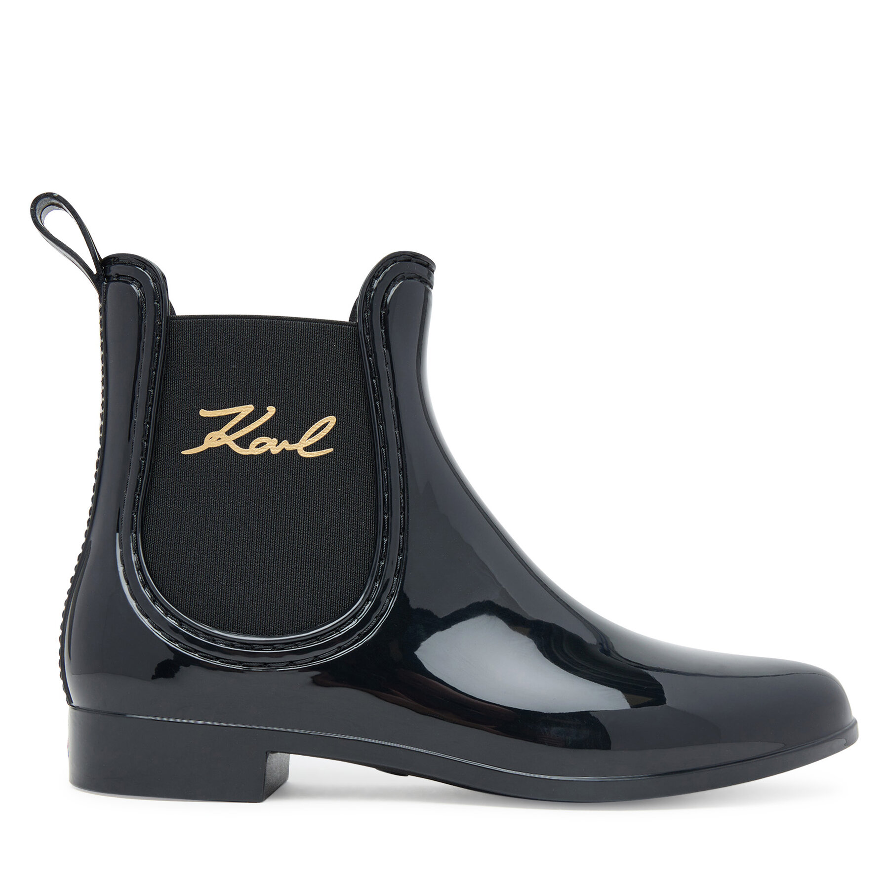 Cizme de cauciuc KARL LAGERFELD Kalosh II KL94775 Negru