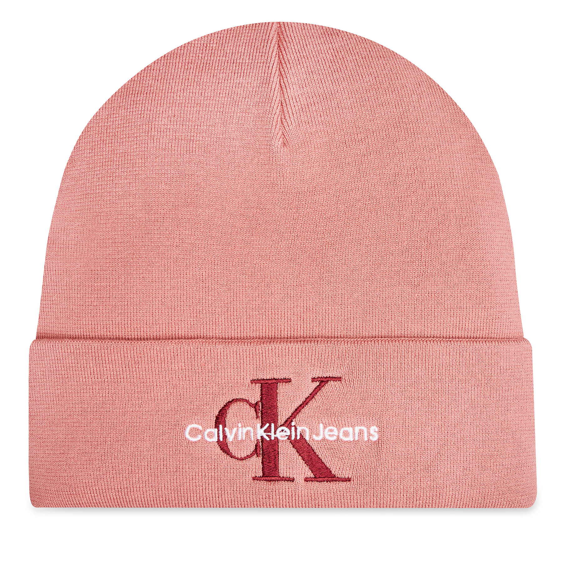 Cepure Calvin Klein Mono Logo Embro K60K612668 Rozā