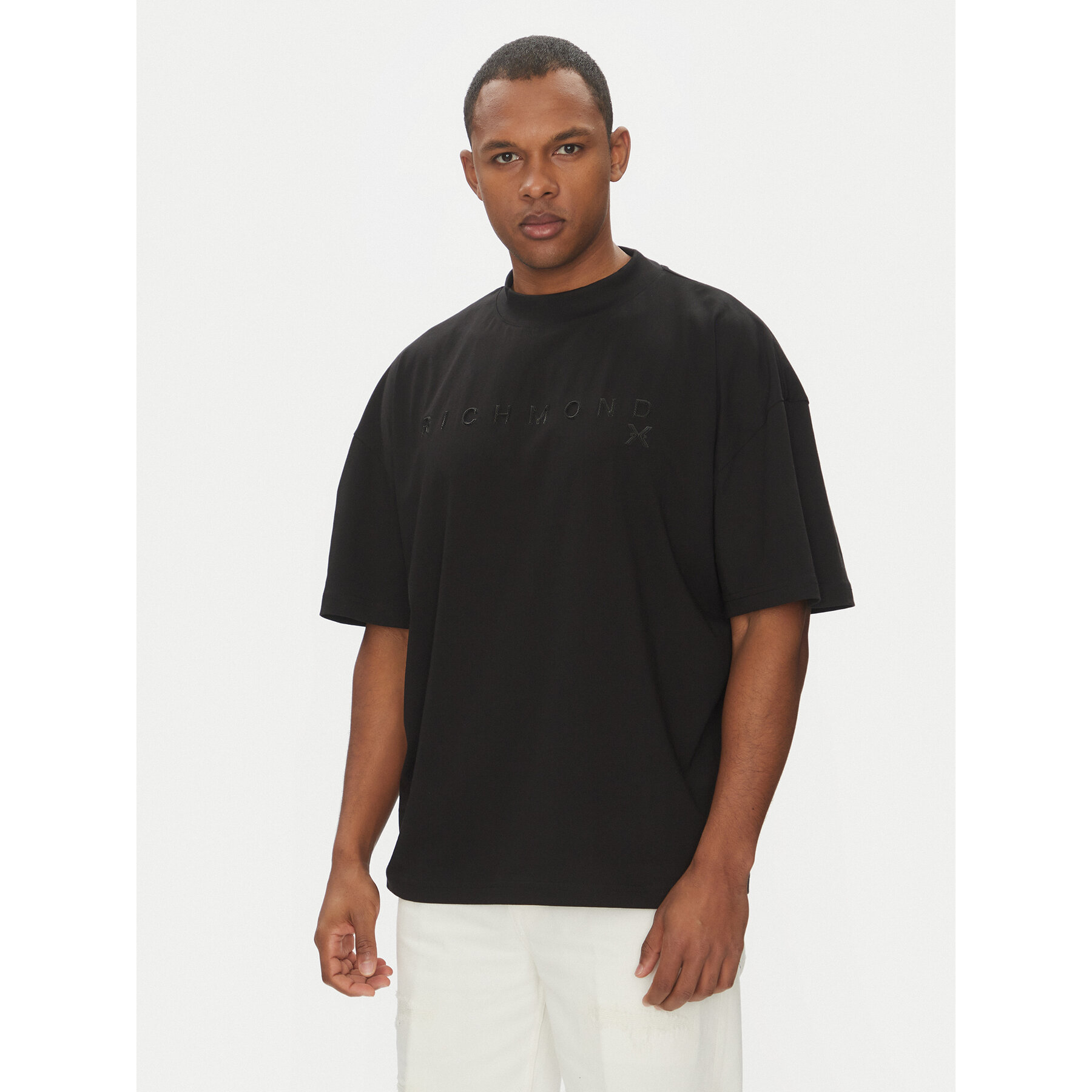 Richmond X T-Shirt UMP25155TS Μαύρο Regular Fit