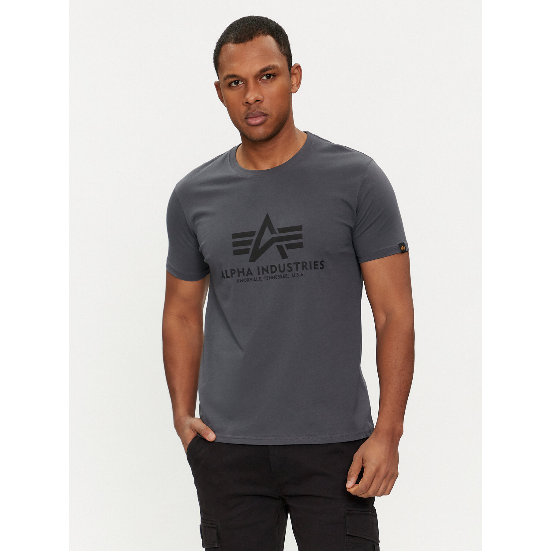 Alpha Industries Póló Basic 100501 Szürke Regular Fit