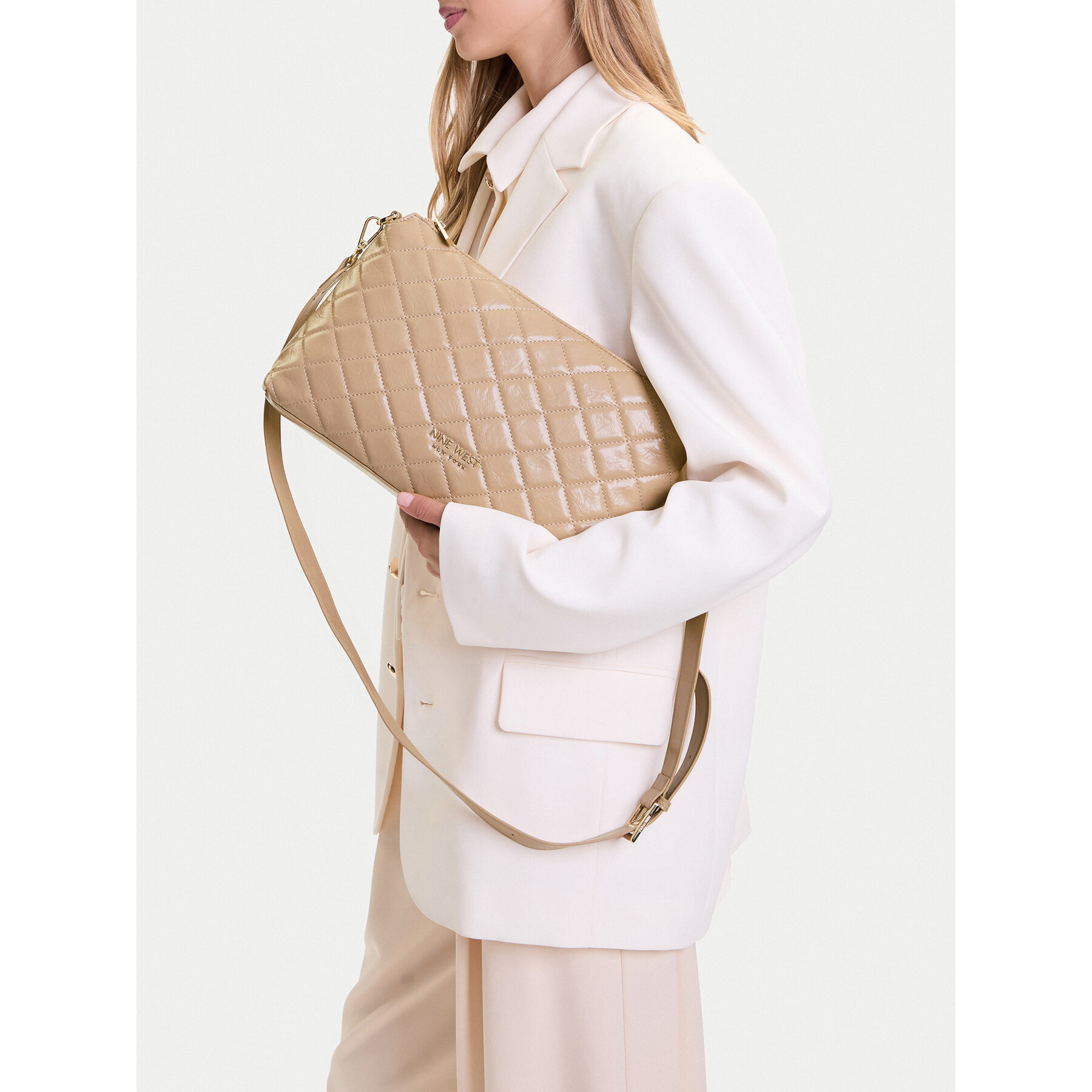 Τσάντα Nine West CEO-AGATHA-LA482-3035 Μπεζ