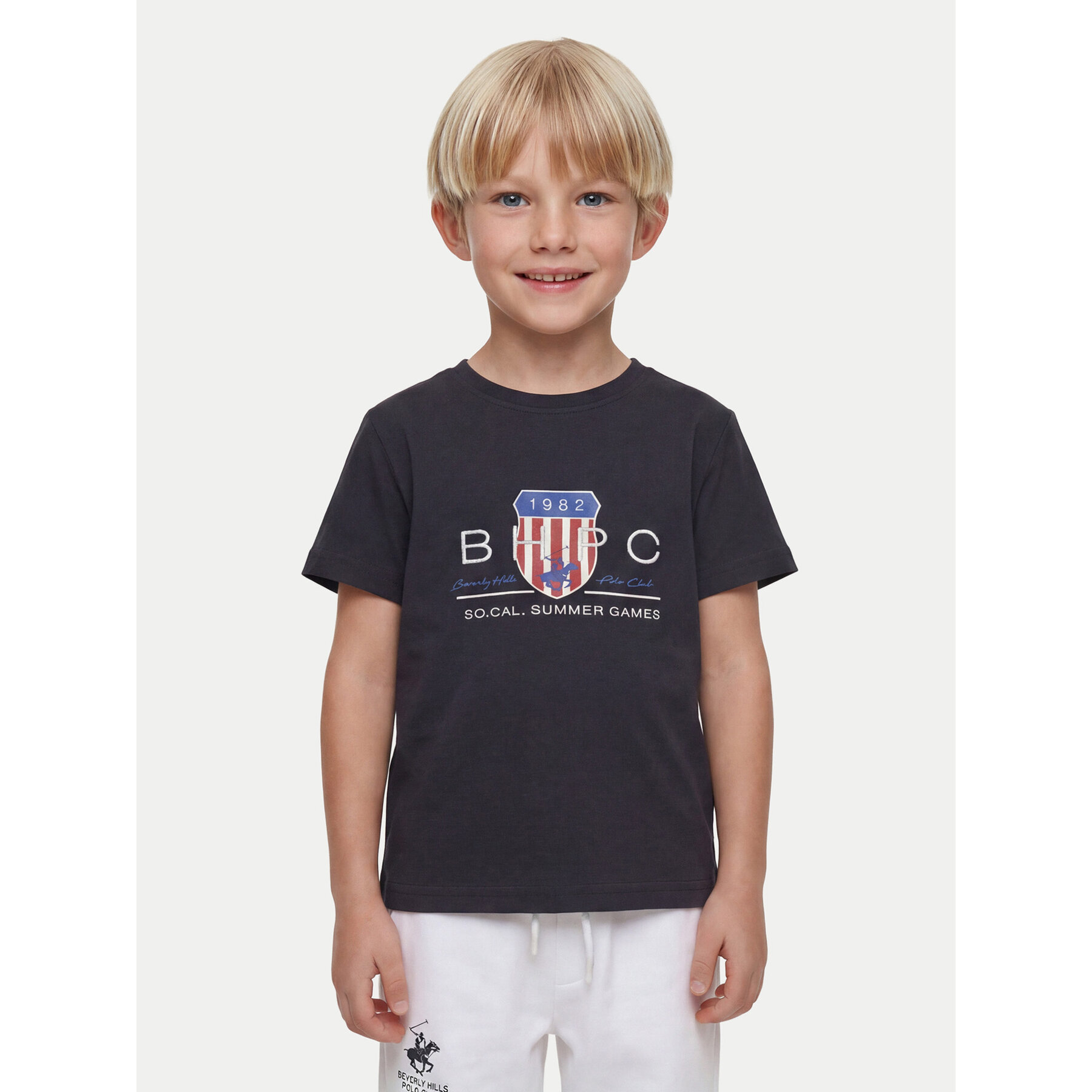 Beverly Hills Polo Club T-shirt P-SS26B-TS414011 Tamnoplava Regular Fit
