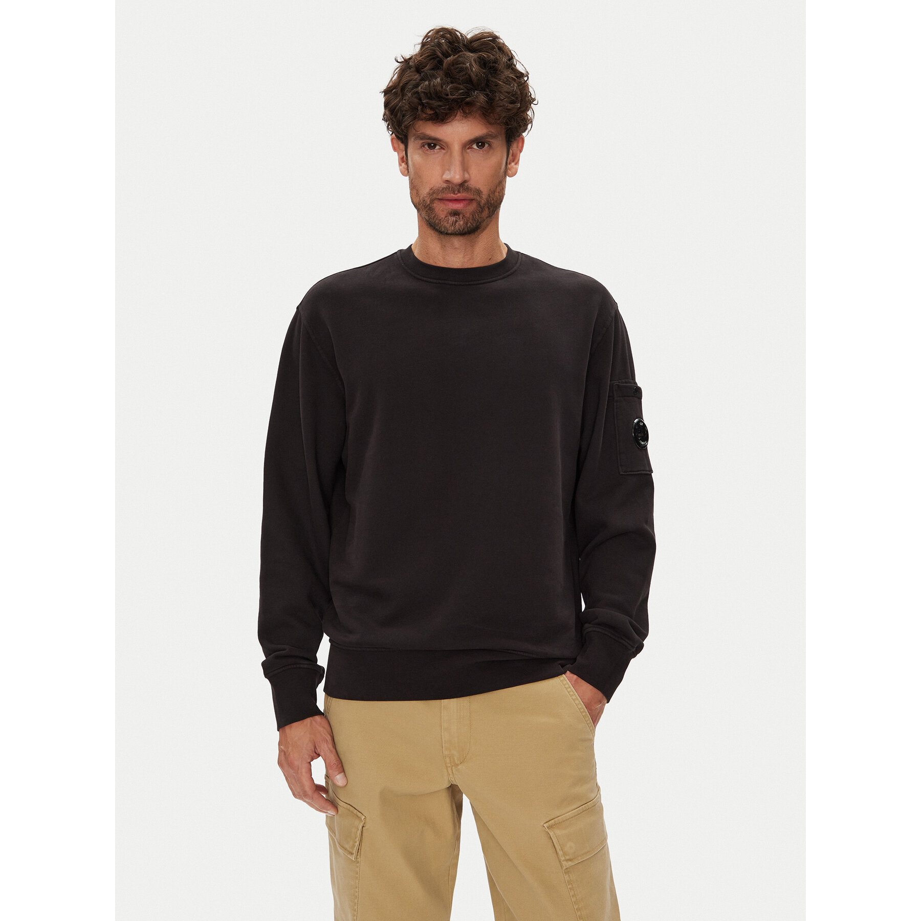 C.P. Company Sweatshirt RFCMSS718A006372G Schwarz Regular Fit