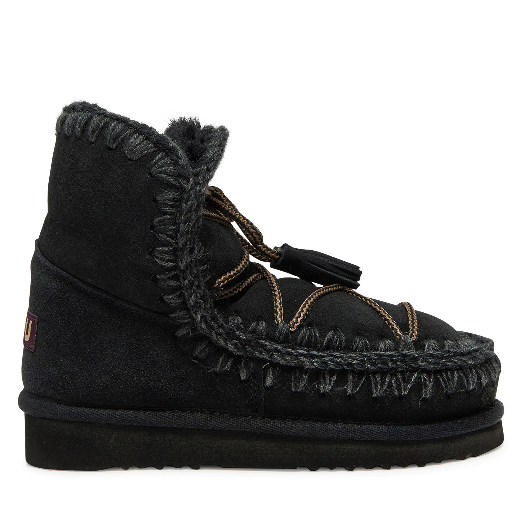 Donna Stivali da neve Mou, Taglia 36, Nero, Eskimo Scoubidoo Lace FW101124A, taglia : 36