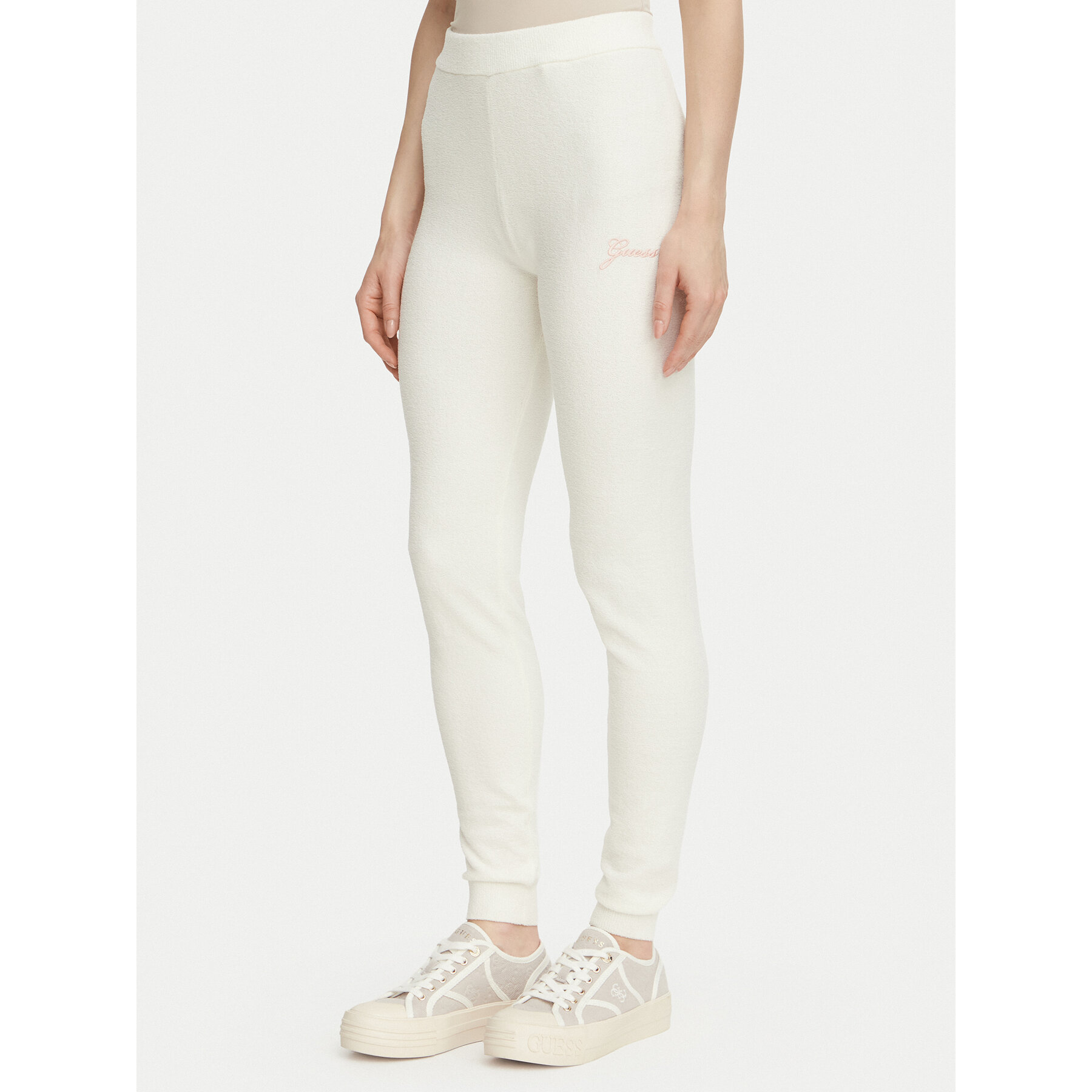 Guess Jogginghose O6BB02 Z1149 Creme Regular Fit