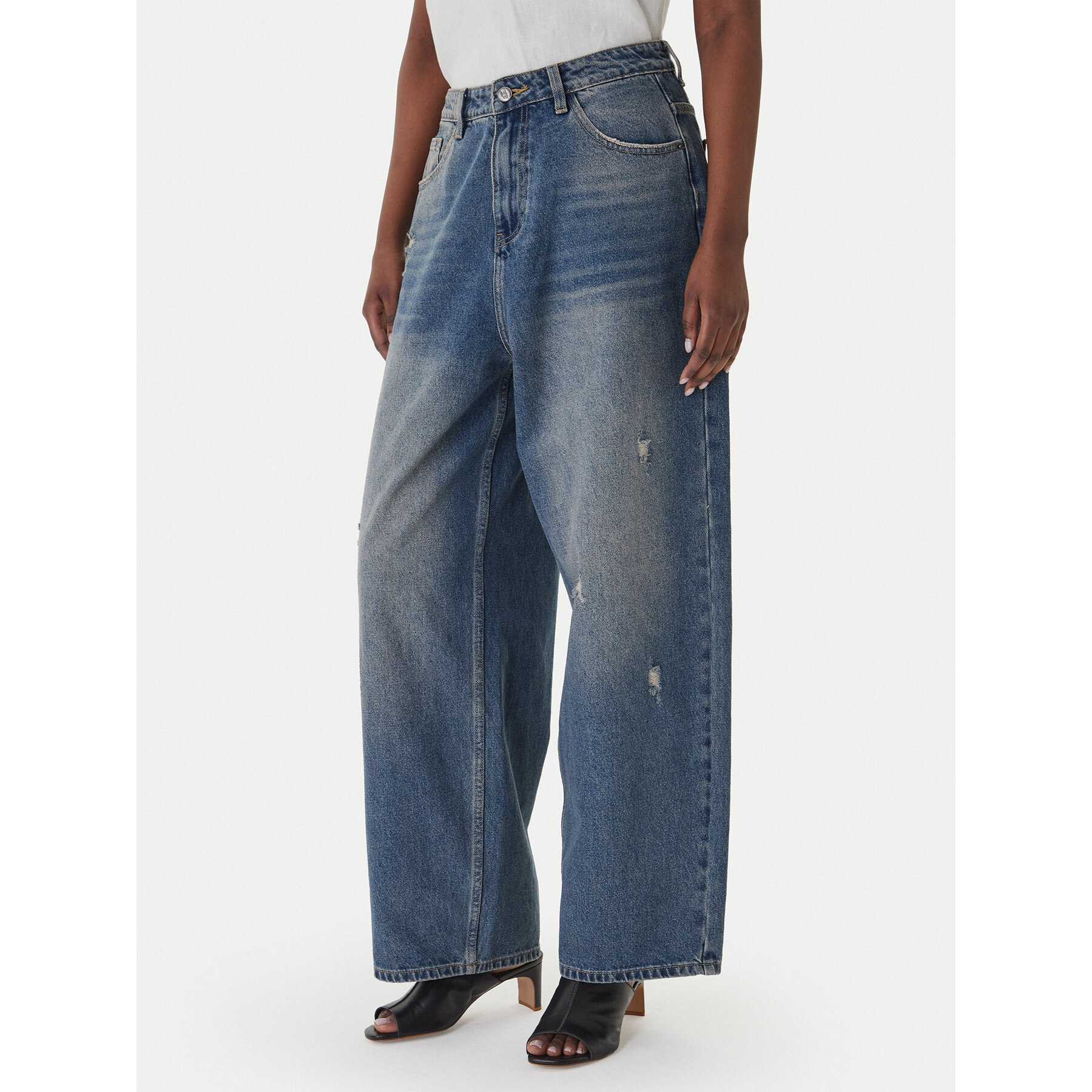 Eleh Jeans EL098 Blau Wide Leg