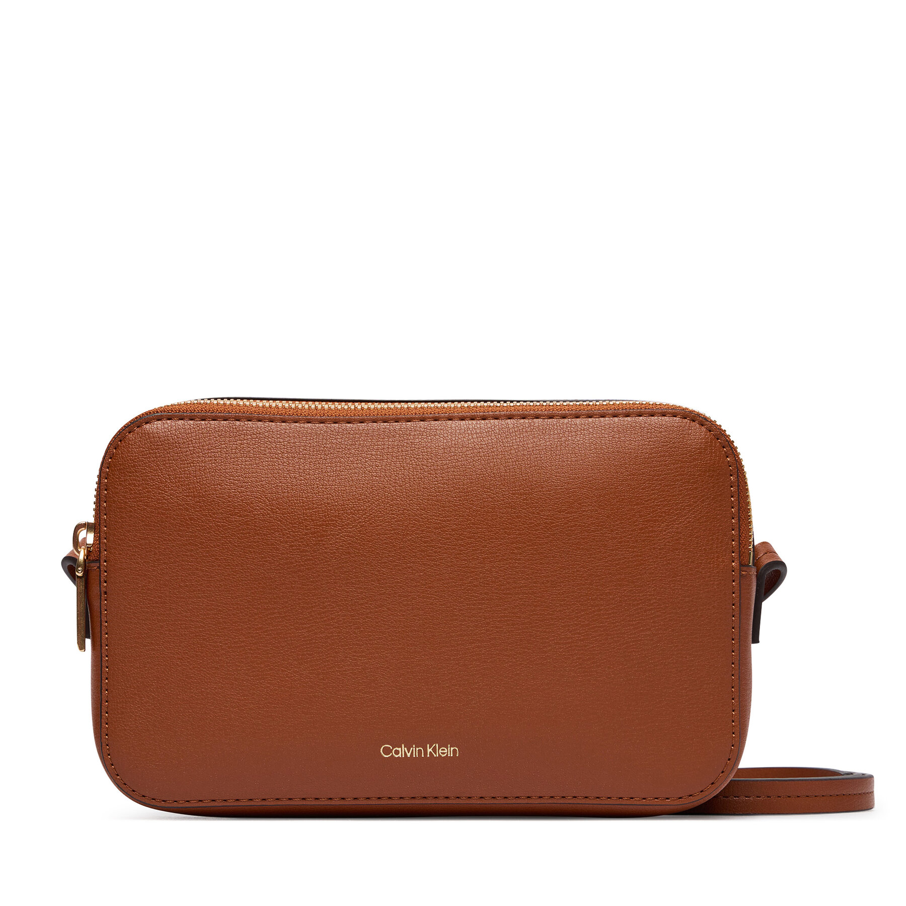 Geantă Calvin Klein Foil Logo Elongated Camera Bag LV04F3276G Maro