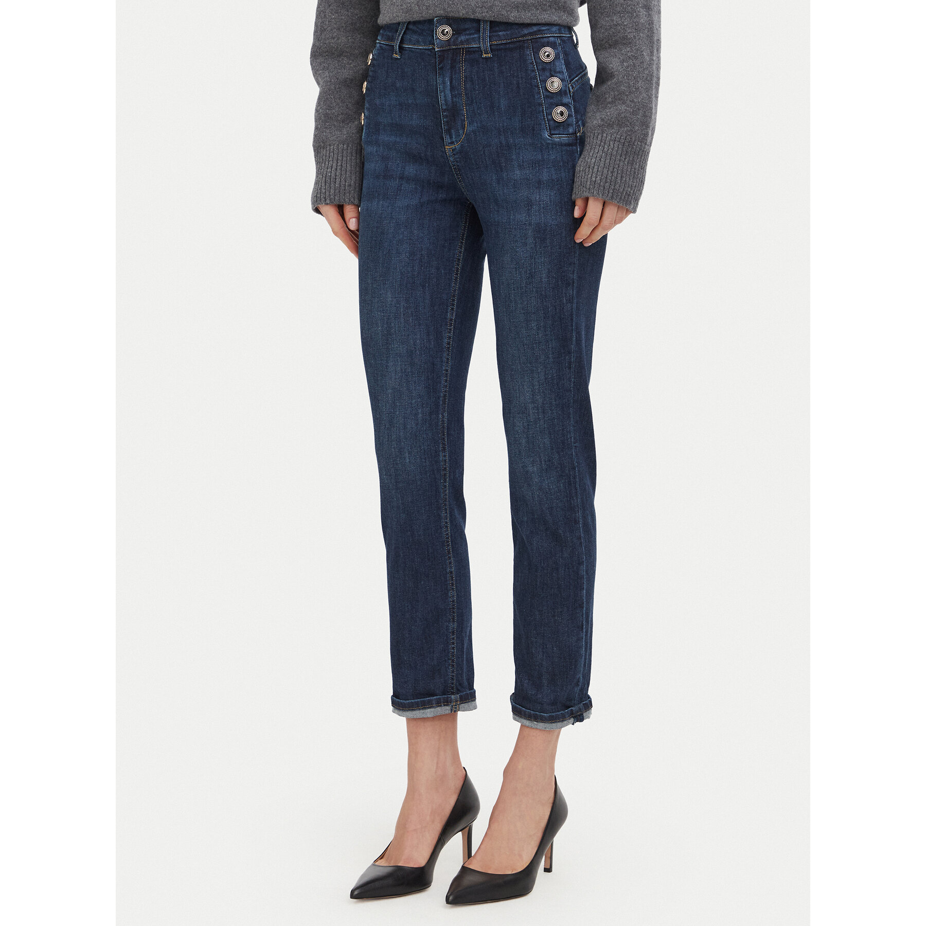 Liu Jo Jeans UF6094 D0328 Dunkelblau Straight Fit