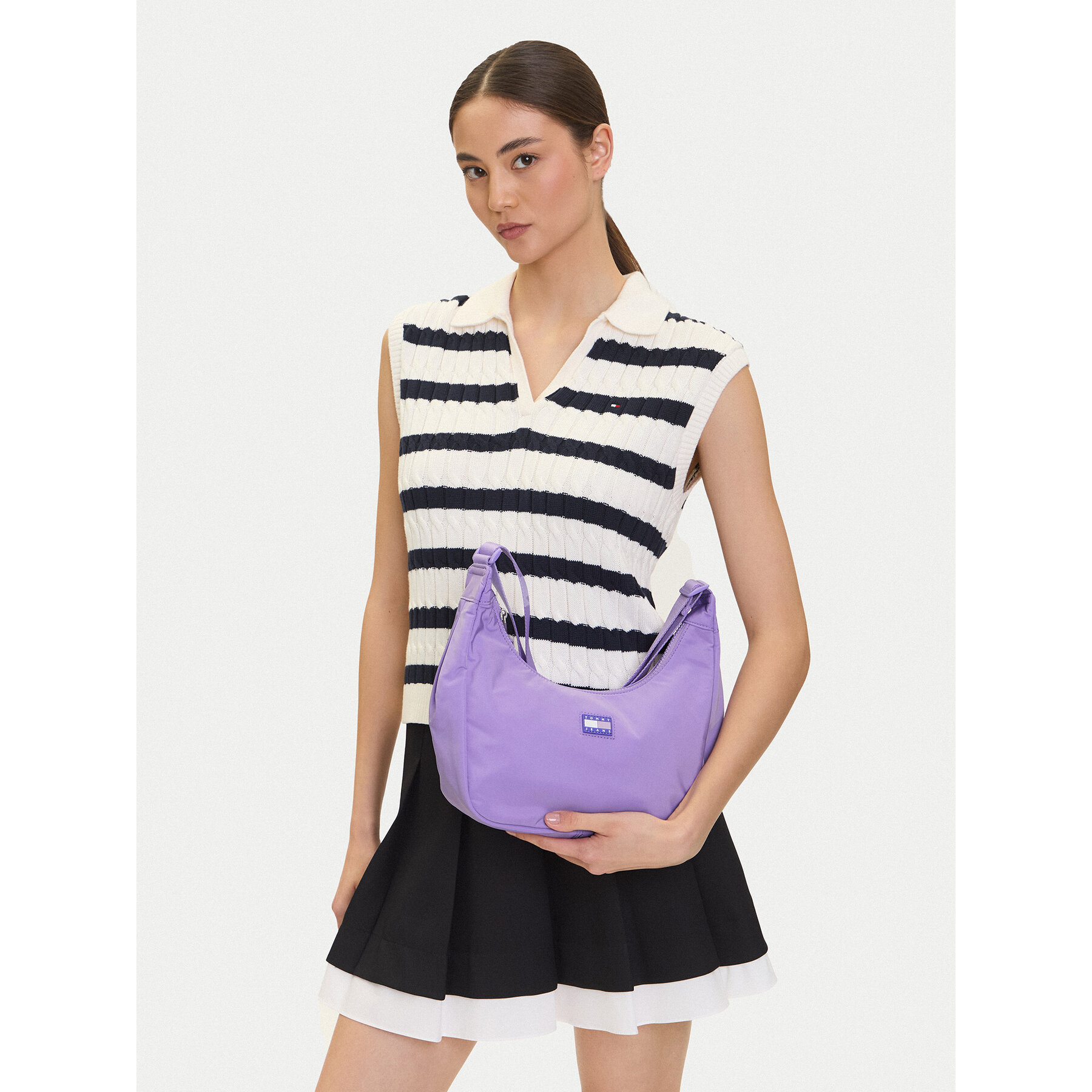 Geantă Tommy Jeans Urban X-Body AW0AW17547 Violet