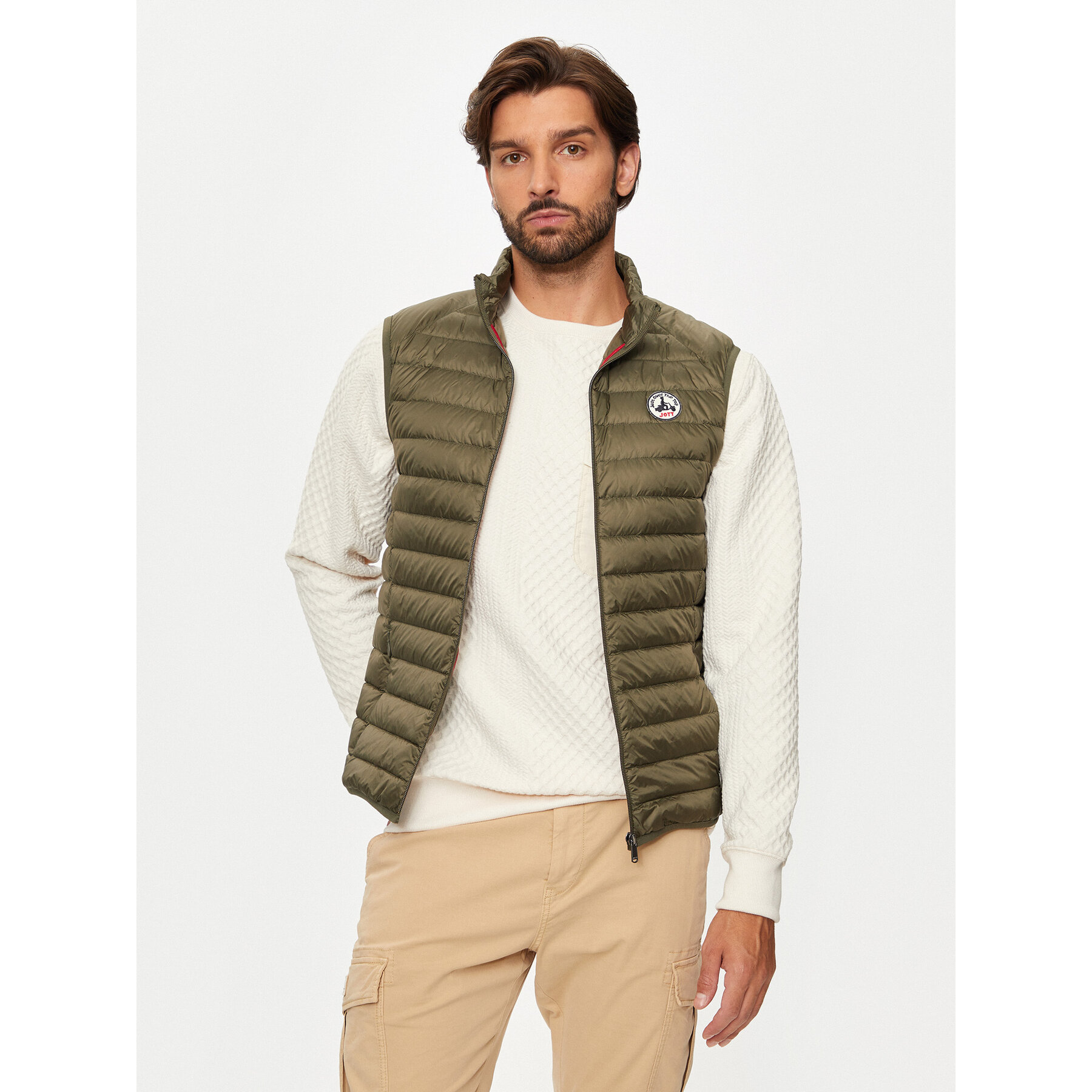 Jott Weste Tom P000MDOW04 Grün Slim Fit
