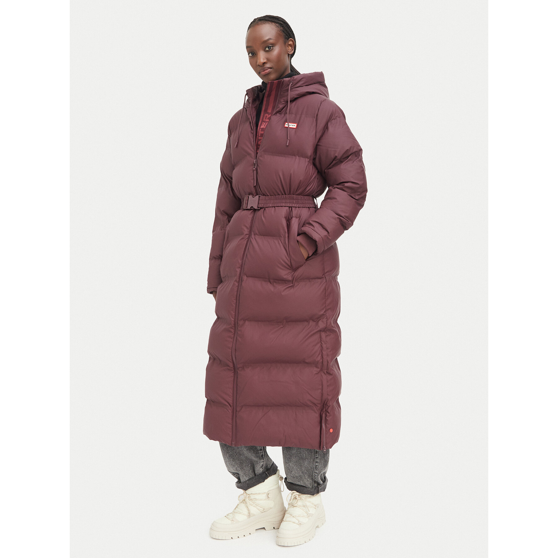 Hunter Zimska jakna Hutchison HARW0001252 Tamnocrvena Regular Fit