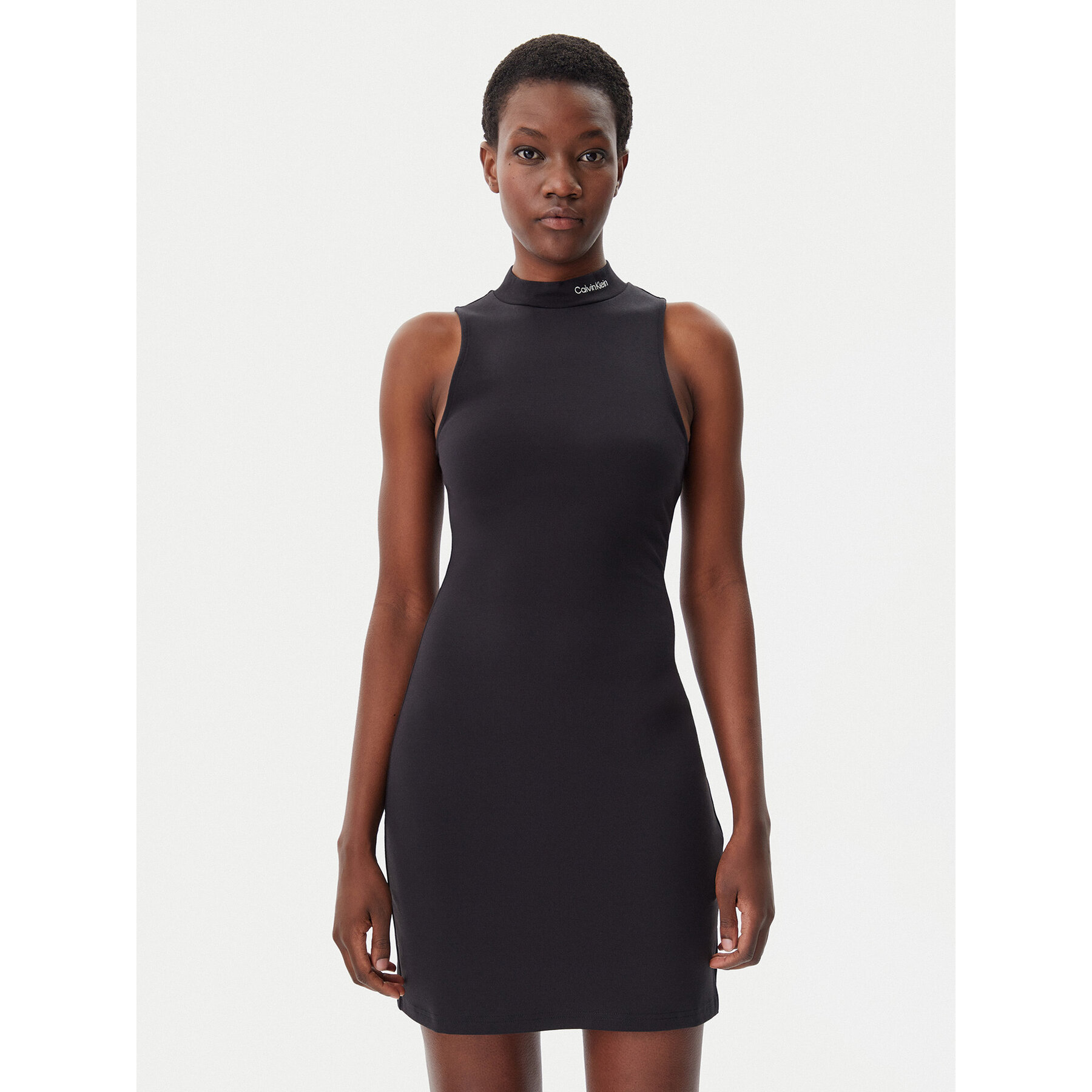 Calvin Klein Jeans Kleid für den Alltag Logo J20J225290 Schwarz Slim Fit