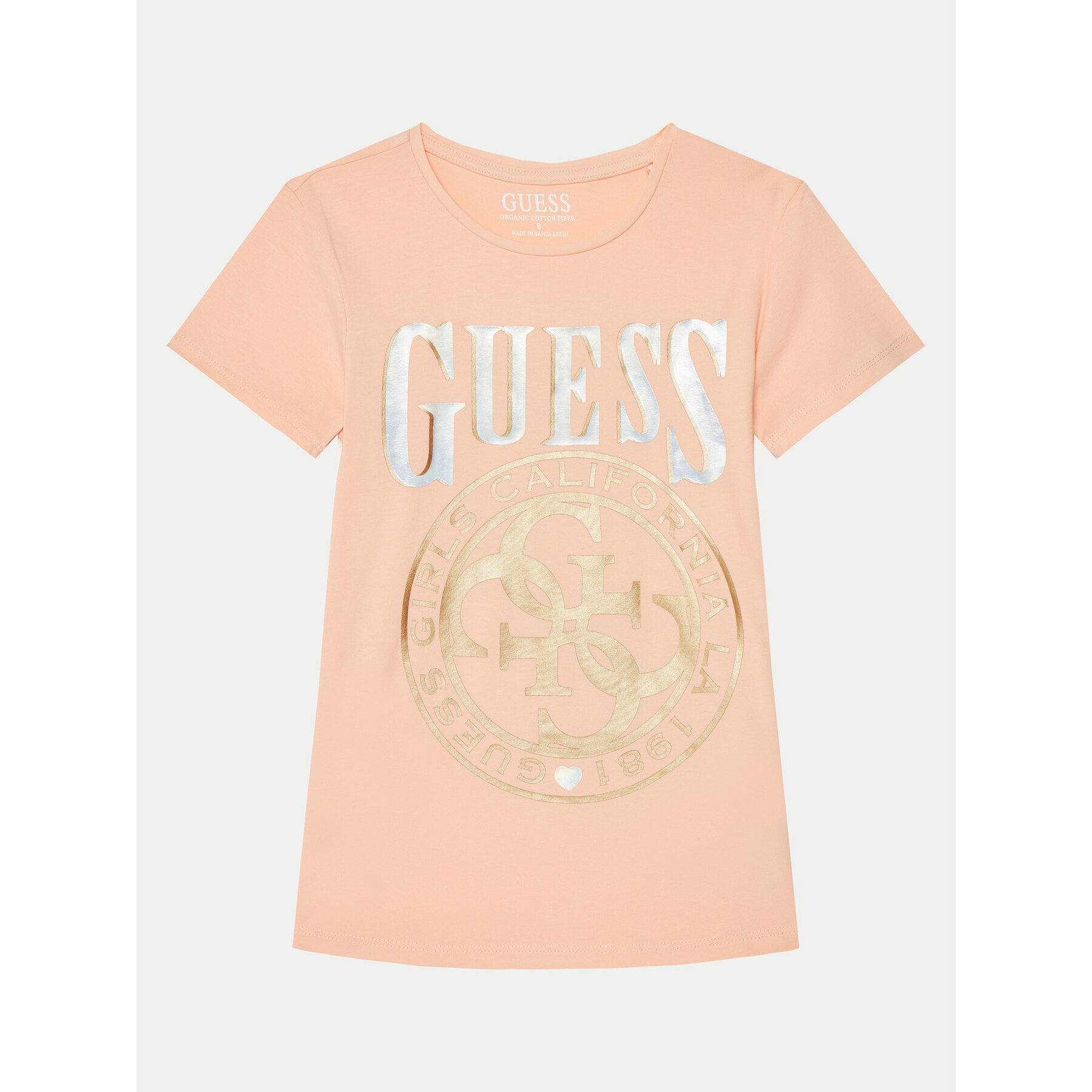 Guess Póló J5RI20 K6YW4 Koral Regular Fit