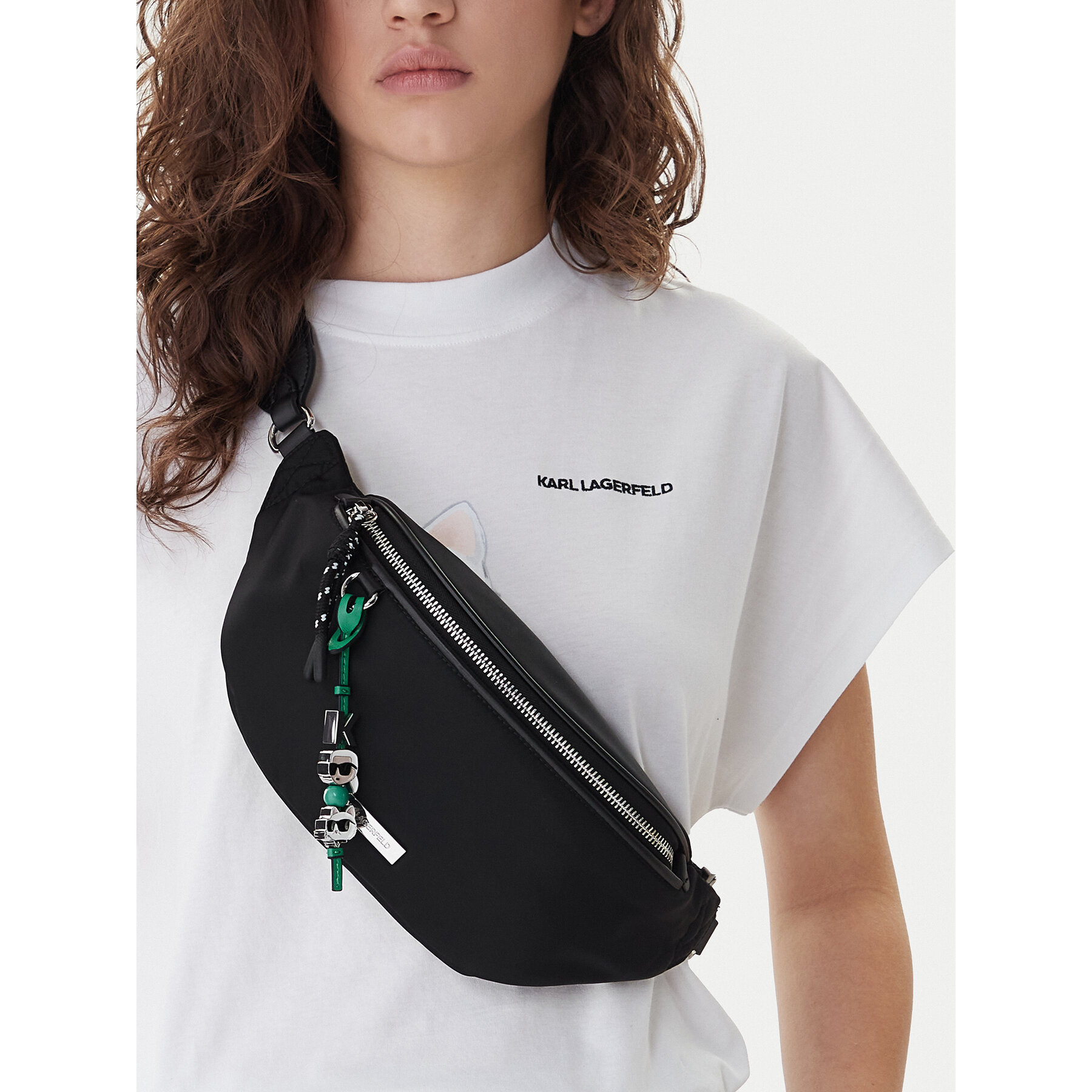 Чанта за кръст﻿ KARL LAGERFELD B1W30014 Черен