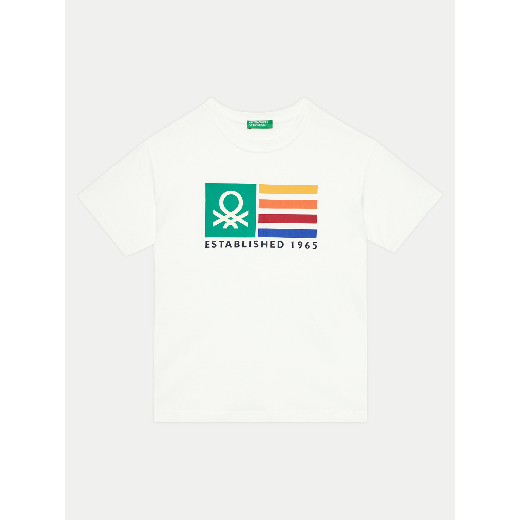United Colors Of Benetton Póló 3I1XC10JL Fehér Regular Fit