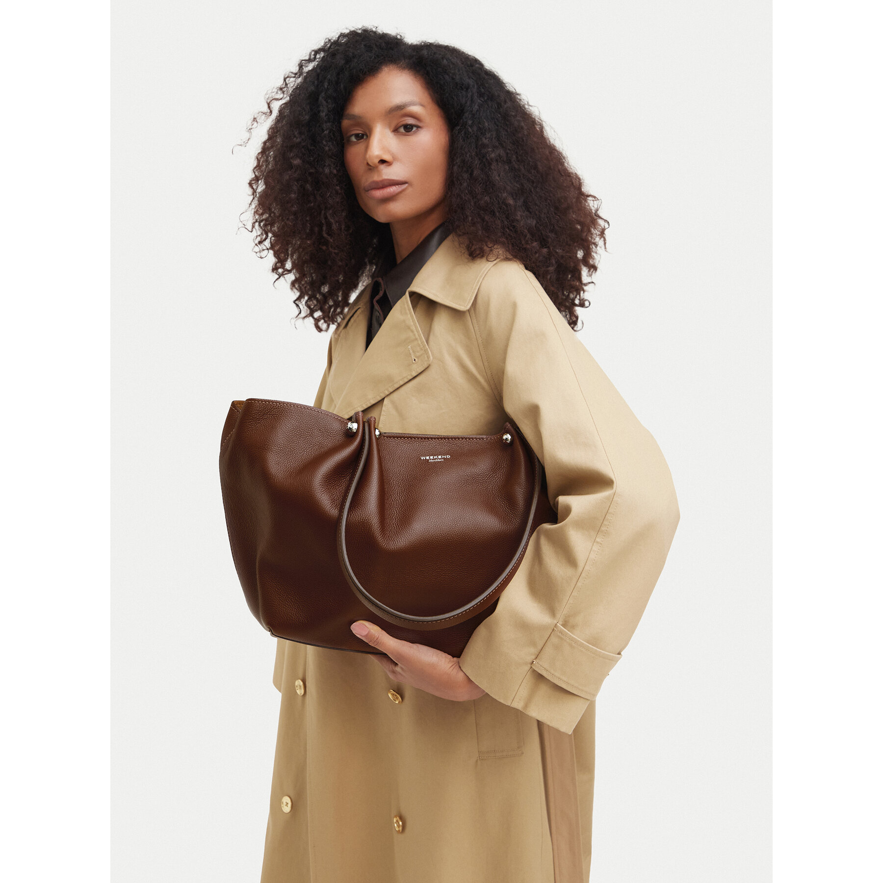 Τσάντα Weekend Max Mara Wkasatira 2625516125 Καφέ