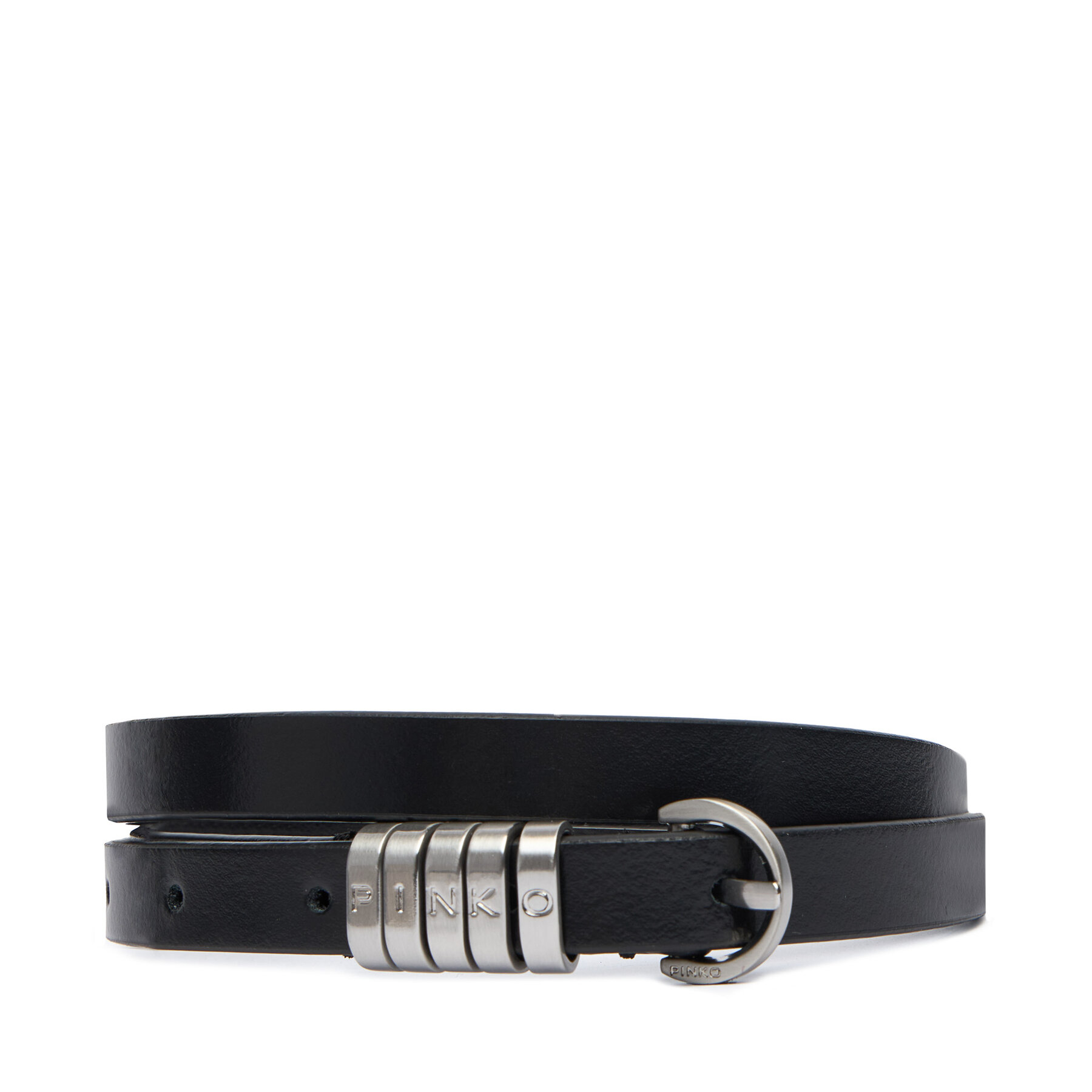 PINKO Női öv, Méret: S, Fekete, Saddle Belt H1,2 20252 PLT01 105479.A1AC