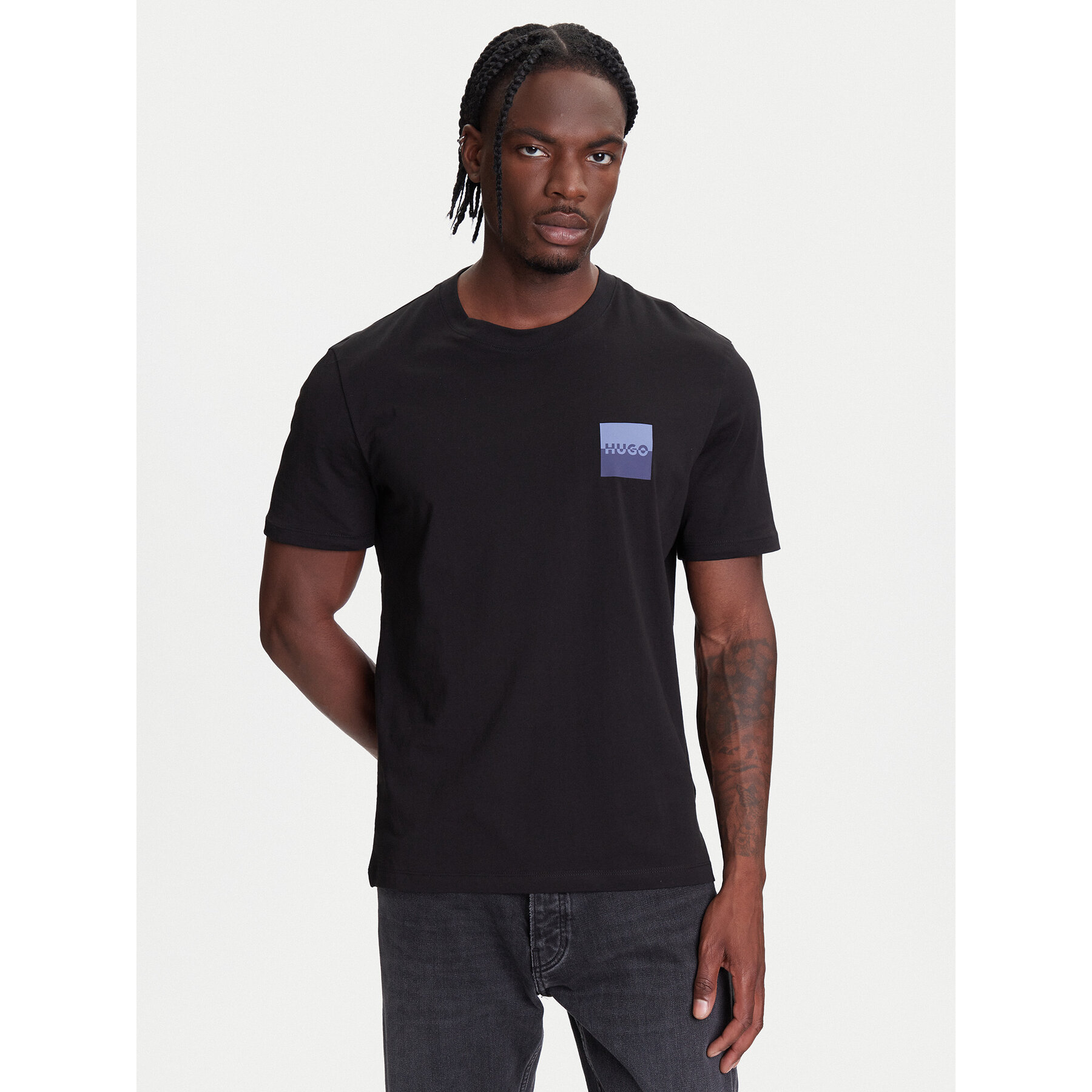 HUGO T-Shirt Dapusi 50544458 Μαύρο Regular Fit