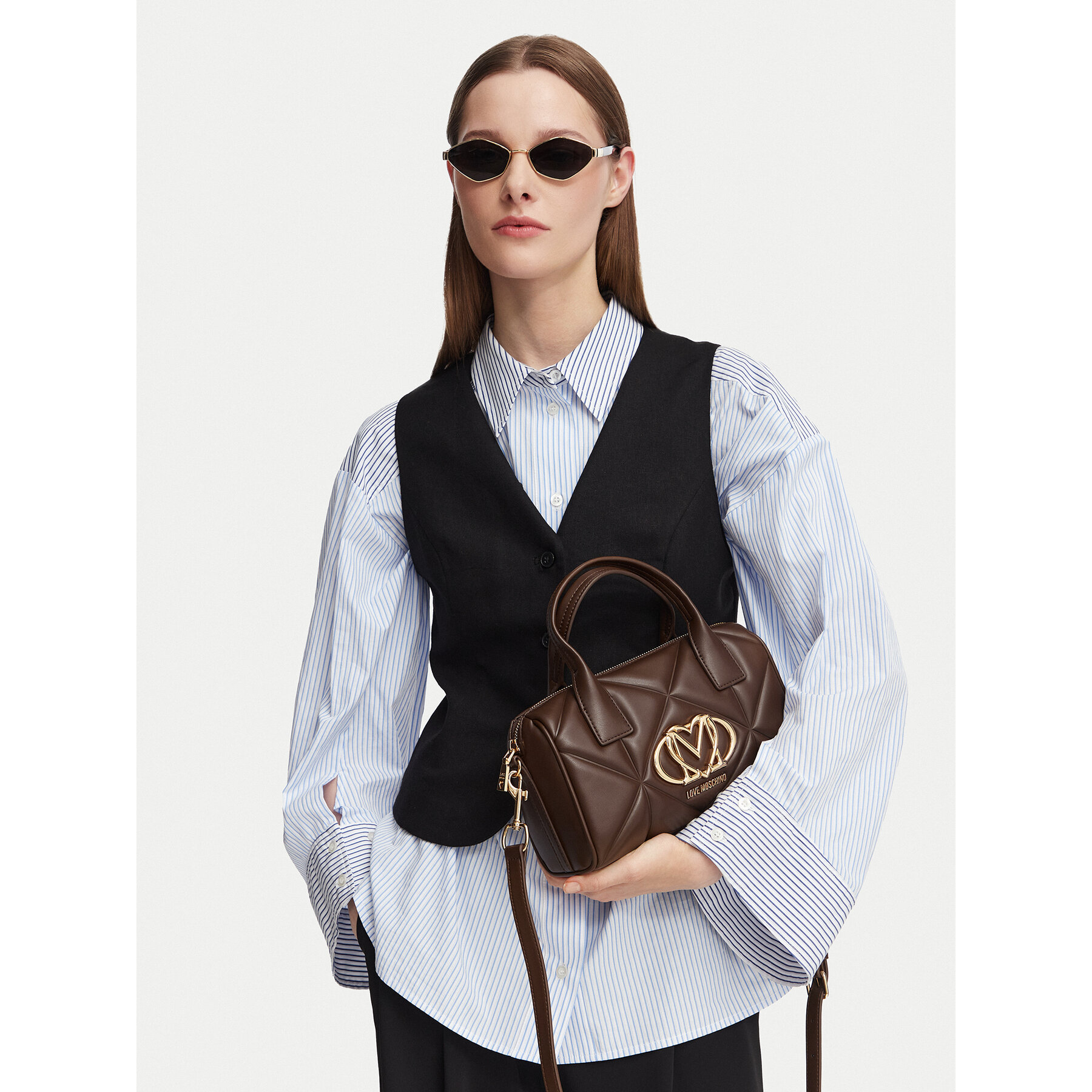 Ročna torba LOVE MOSCHINO JC4034PP1PLC0300 Rjava