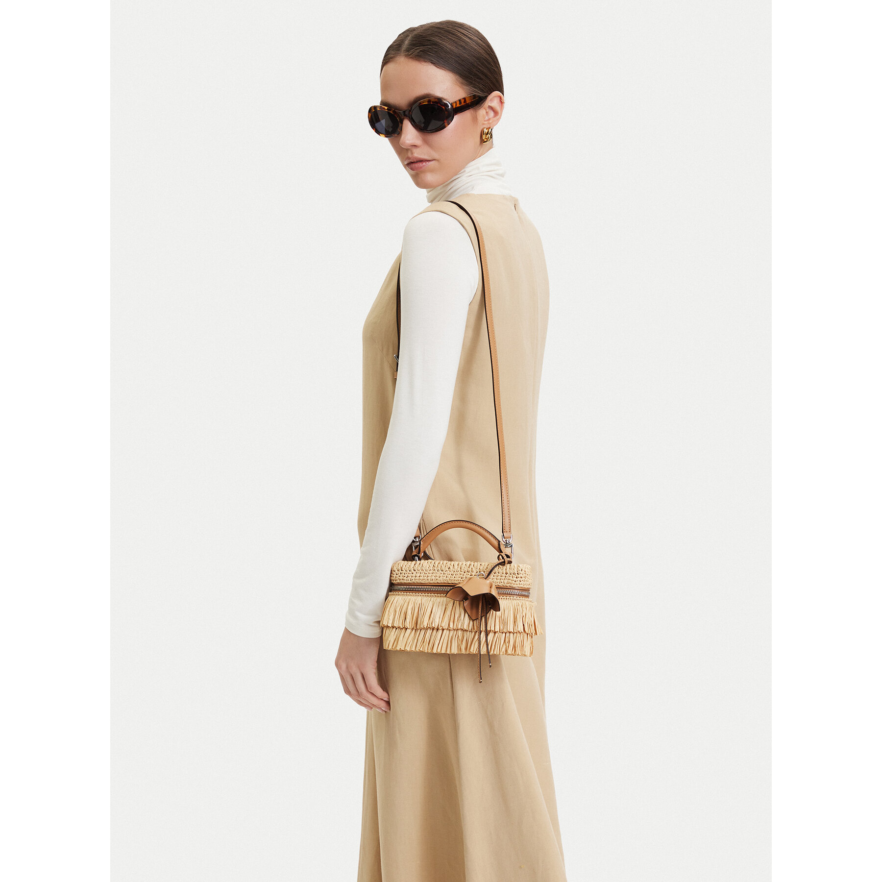 Τσάντα MICHAEL Michael Kors 32S6SQ1C0W Καφέ