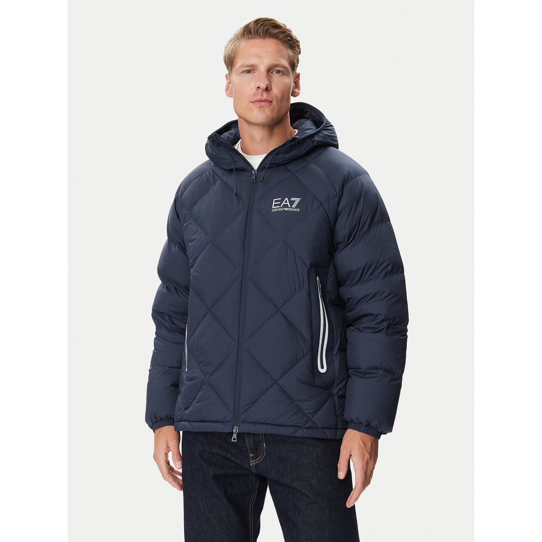 EA7 Emporio Armani Daunenjacke 7M002396 AF15923 UB102 Dunkelblau Regular Fit