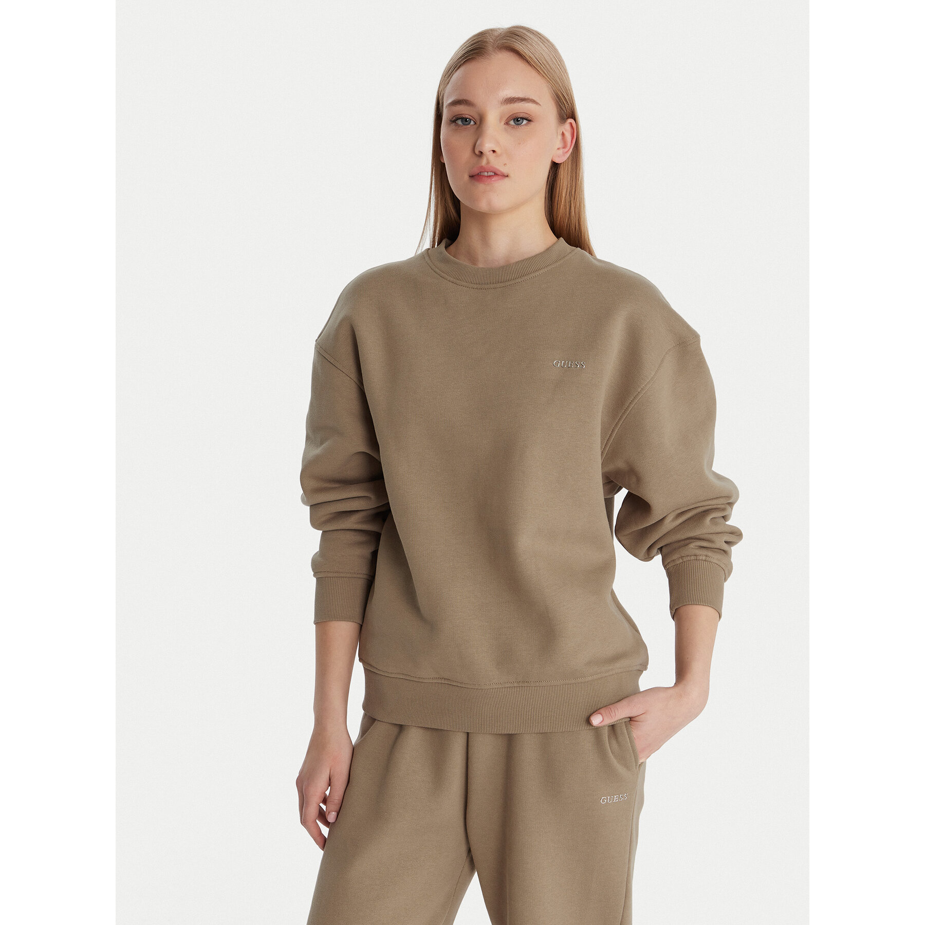 Guess Sweatshirt V6RQ13 K9V31 Beige Regular Fit